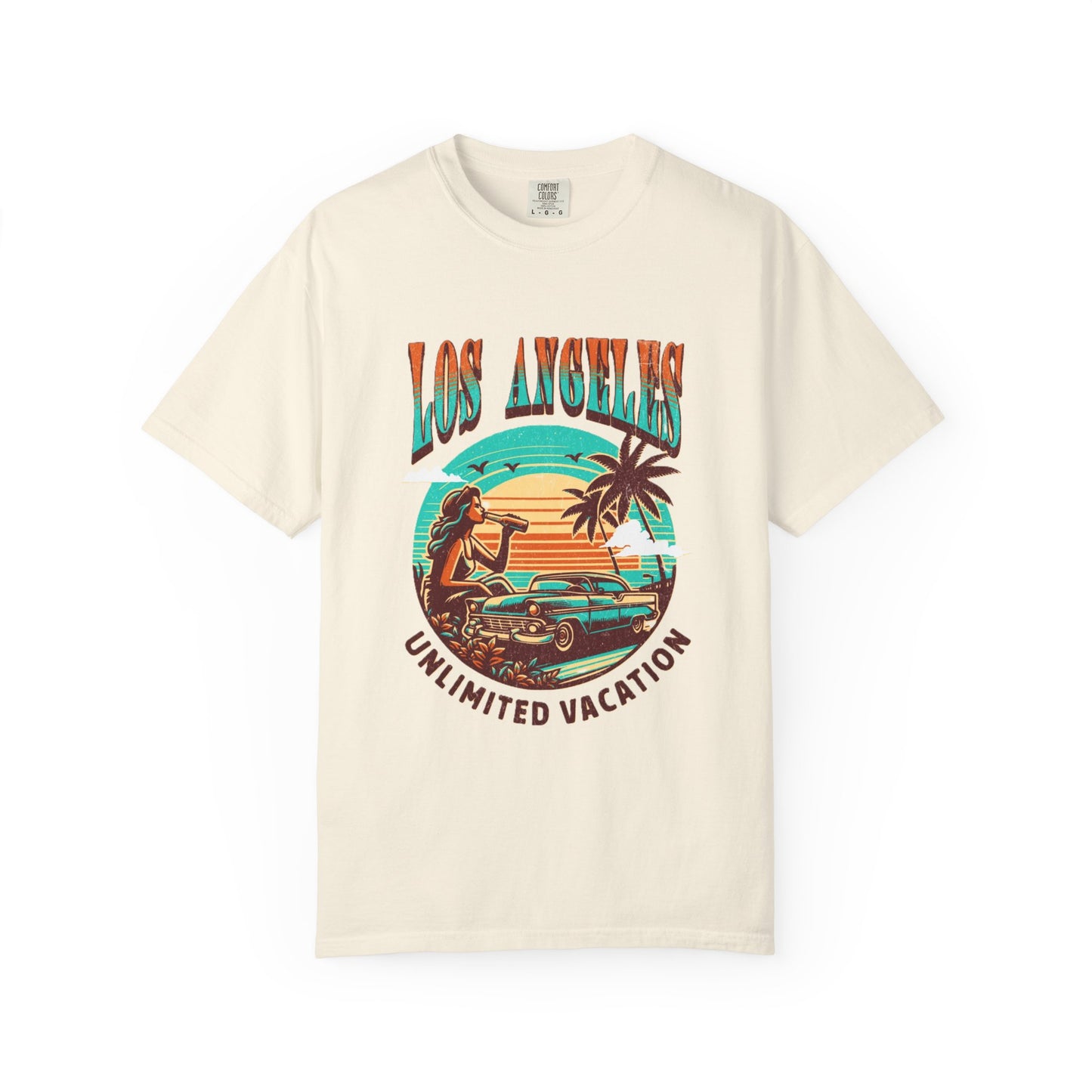 Los Angeles Vacation T-shirt , Summer Wear, Retro Graphic Tee, Travel Souvenir, Casual Outing Top