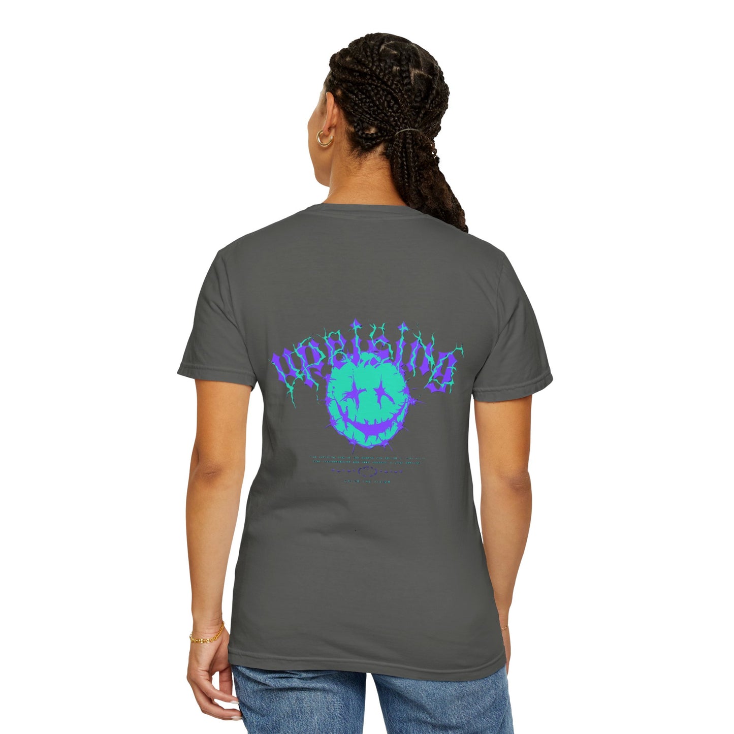 Unisex Garment-Dyed T-Shirt with 'Upside' Graphic, Casual Tee, Statement Shirt, Gift for Friends, Urban Style Apparel