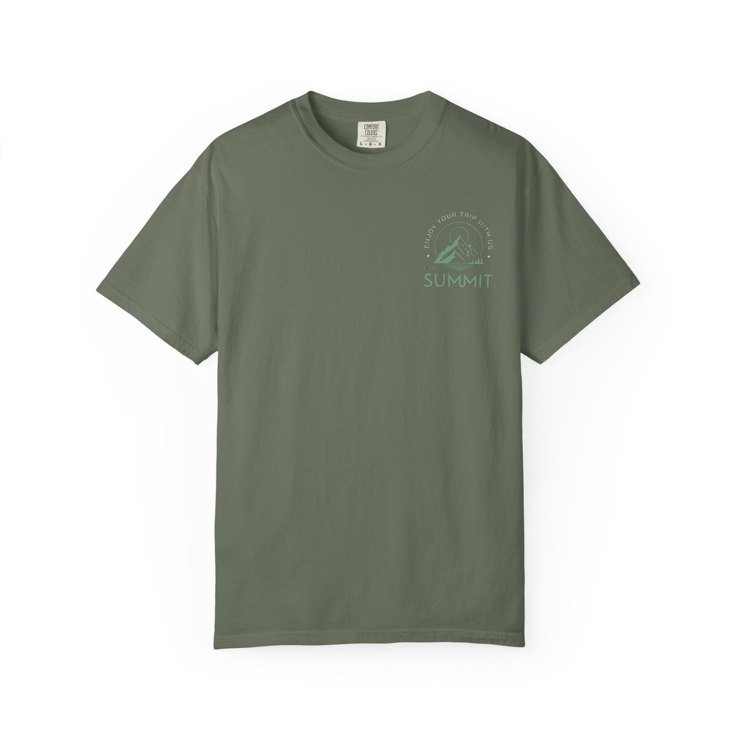 Summit Adventure Man's Garment-Dyed T-shirt | Nature Lover Tee | Hiking Shirt | Outdoor Apparel | Perfect Gift for Explorers