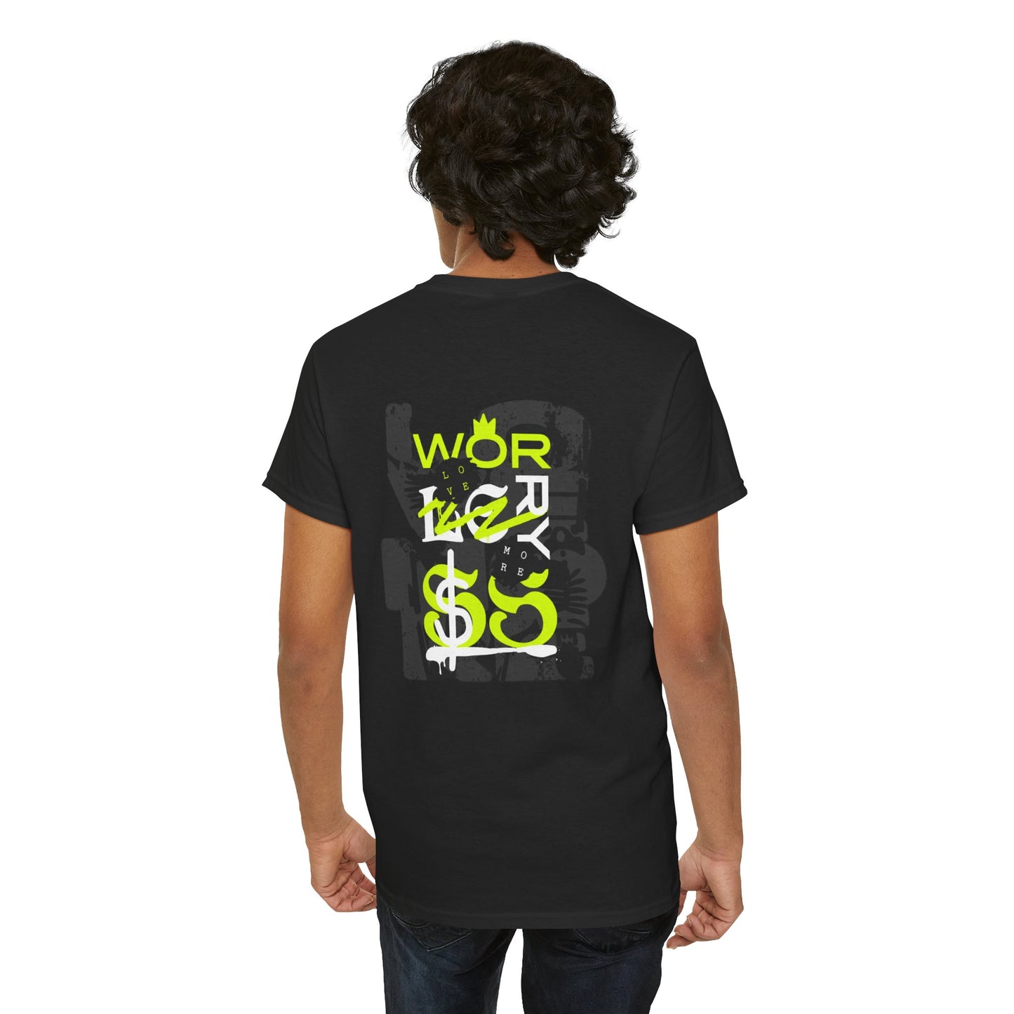 Trendy men's Heavy Cotton Tee with Unique Graphic Design, Casual Wear, Street Style, Gift for Friends, Everyday Comfort