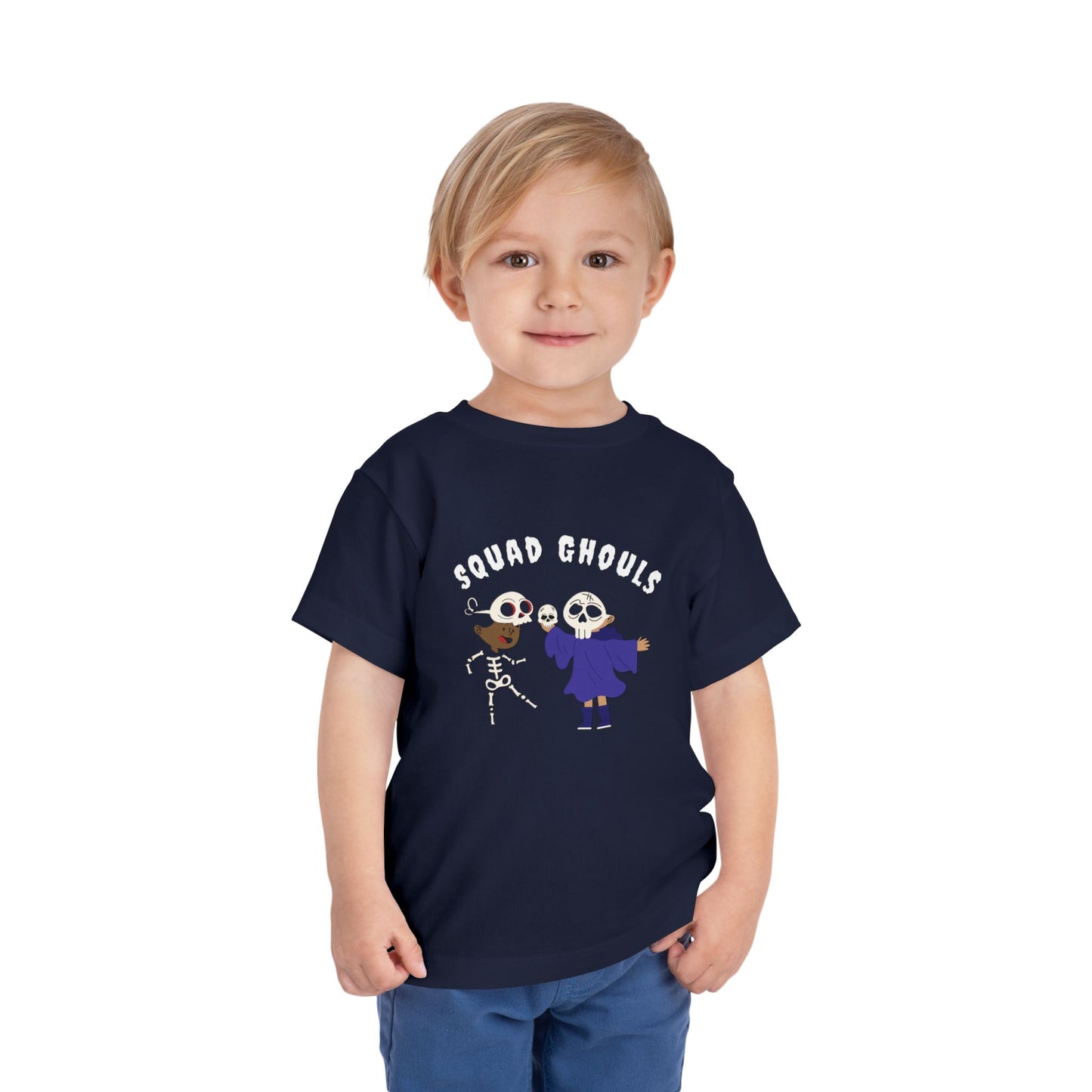 Cute Toddler Halloween Tee, Squad Ghouls Short Sleeve Shirt, Kids Halloween Costume, Pumpkin Patch Outfit, Spooky Fun Apparel