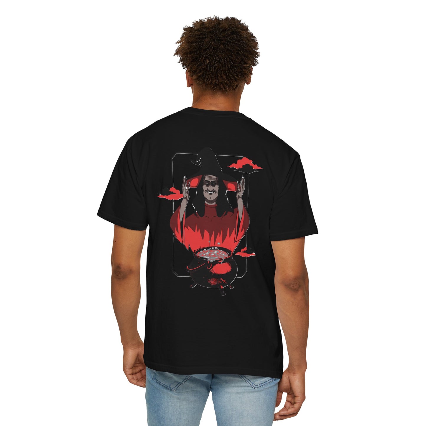 Halloween Themed Unisex T-Shirt - Spooky Graphic Tee for Halloween, Horror Fans, Gift for Witch Lovers, Casual Wear, Costume Top