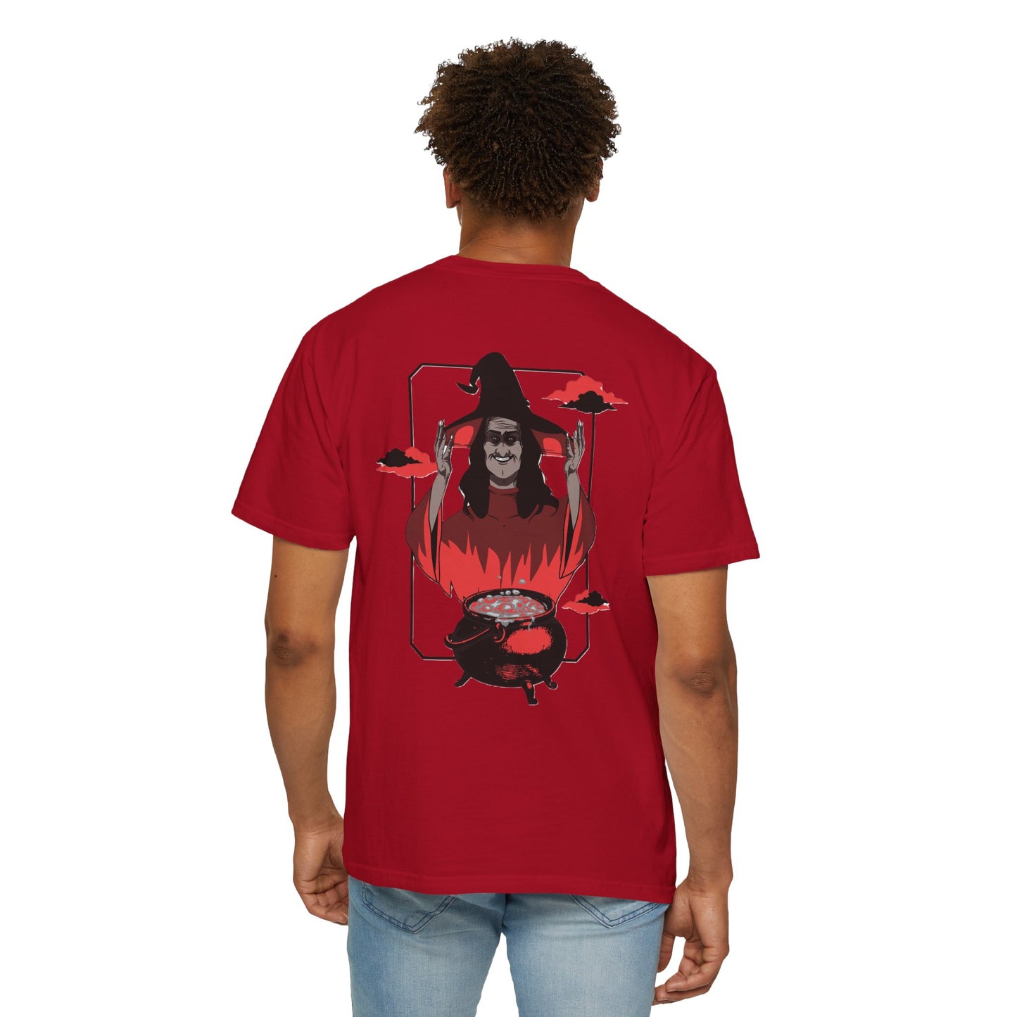 Halloween Themed Unisex T-Shirt - Spooky Graphic Tee for Halloween, Horror Fans, Gift for Witch Lovers, Casual Wear, Costume Top