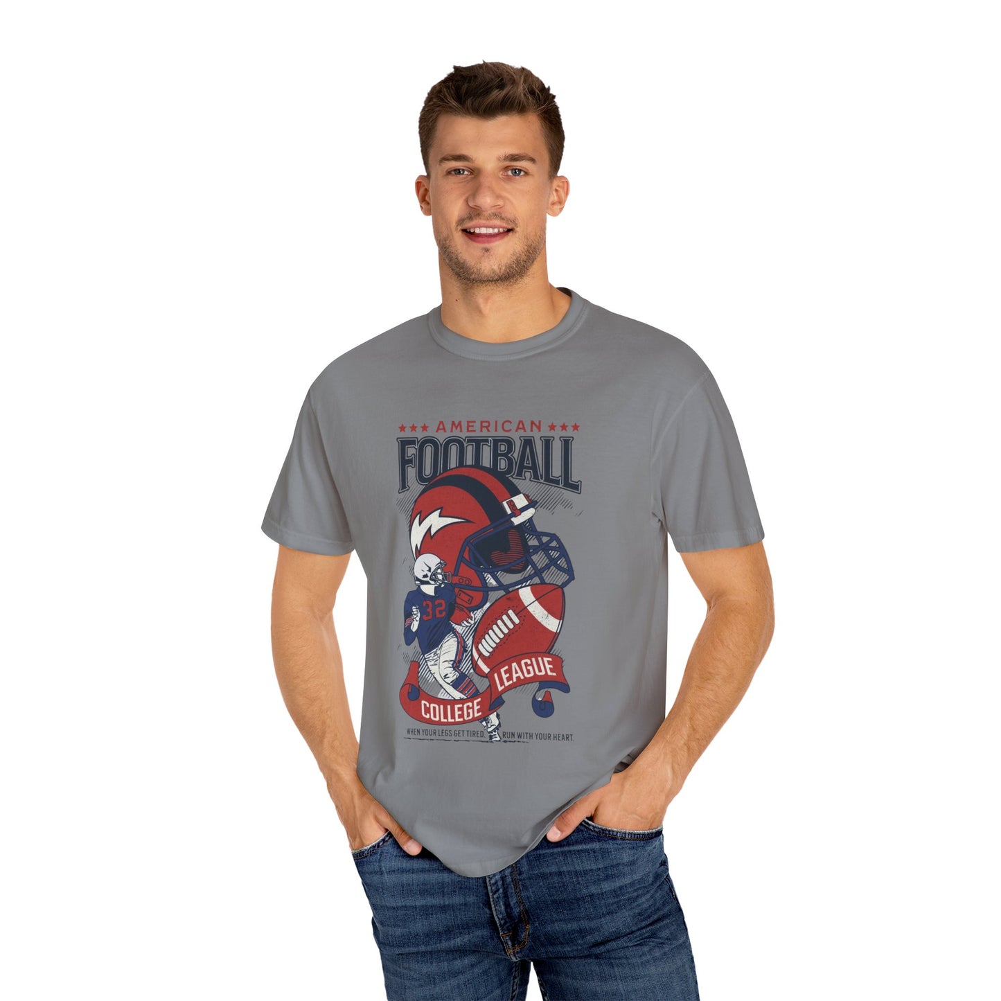 Men's College Football T-Shirts, Game Day Apparel, Sports Fan Gift, Casual Wear for Football Lovers