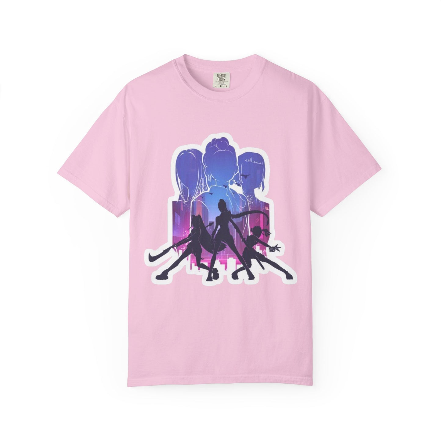 Vibrant Graphic Tee - Women's Garment-Dyed T-shirt, Casual Wear, Gift for Him or Her, Summer Outfit, Festival Fashion