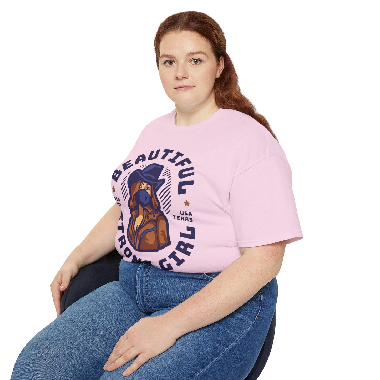 Beautiful Strong Girl Unisex Tee, Empowering T-Shirt, Motivational Gift, Casual Wear, Texas Inspired Apparel