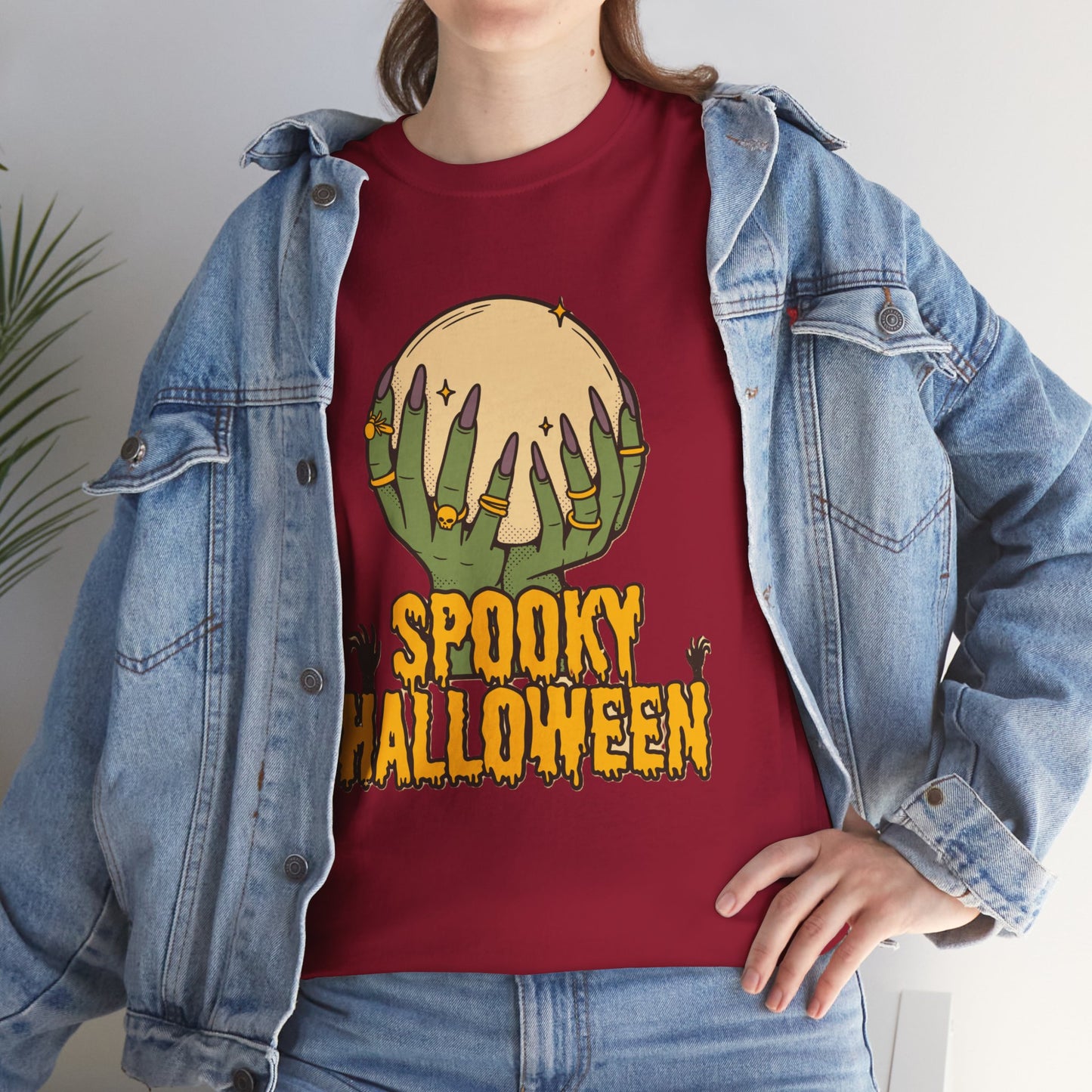 Spooky Halloween Tee, Halloween Apparel, Fall Fashion, Trick or Treat woman Shirt, Casual Halloween Outfit