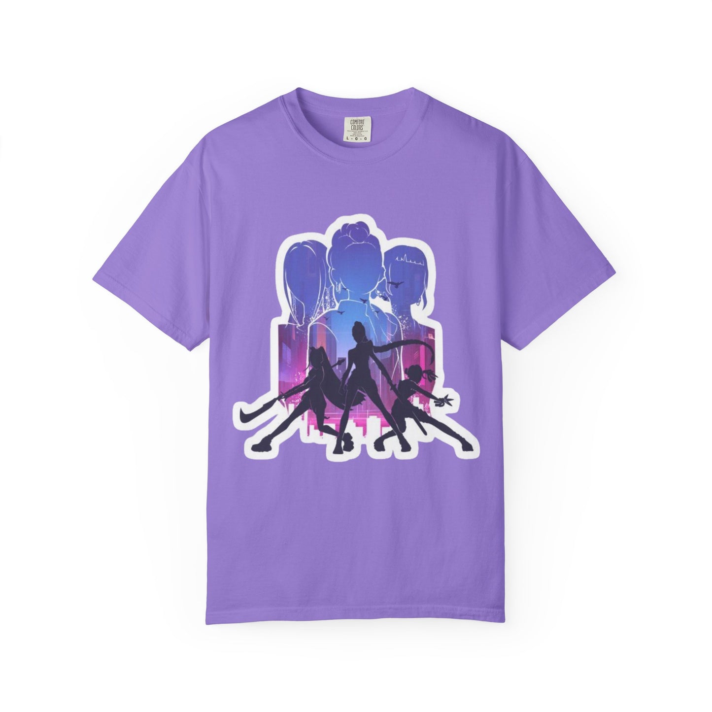 Vibrant Graphic Tee - Women's Garment-Dyed T-shirt, Casual Wear, Gift for Him or Her, Summer Outfit, Festival Fashion