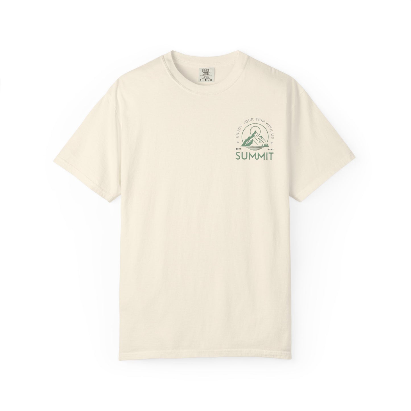 Summit Adventure Man's Garment-Dyed T-shirt | Nature Lover Tee | Hiking Shirt | Outdoor Apparel | Perfect Gift for Explorers