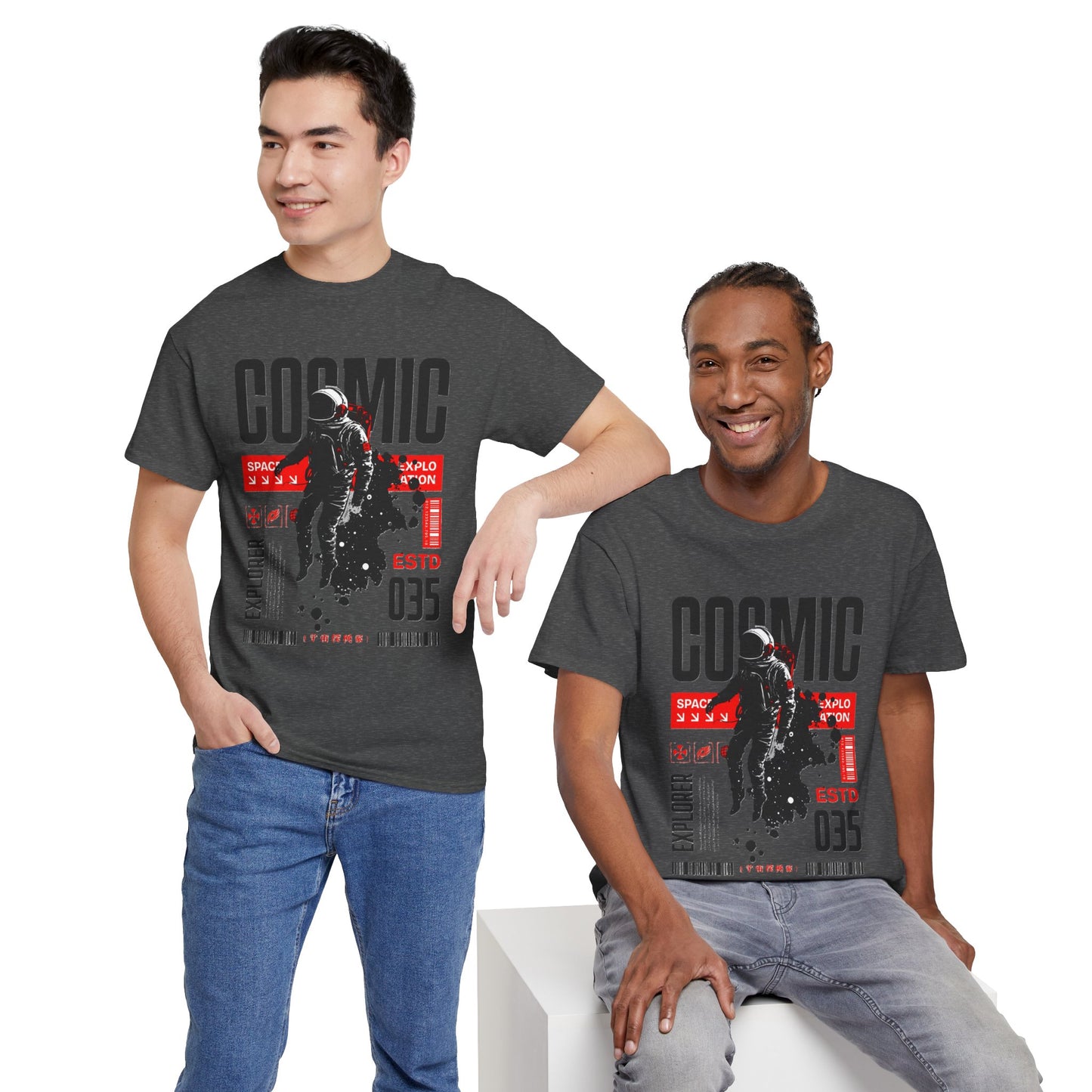 Cosmic Explorer Unisex Cotton Tee - Space, Astro Fashion, Gift for Space Lovers, Casual Wear, Vintage Style Shirt