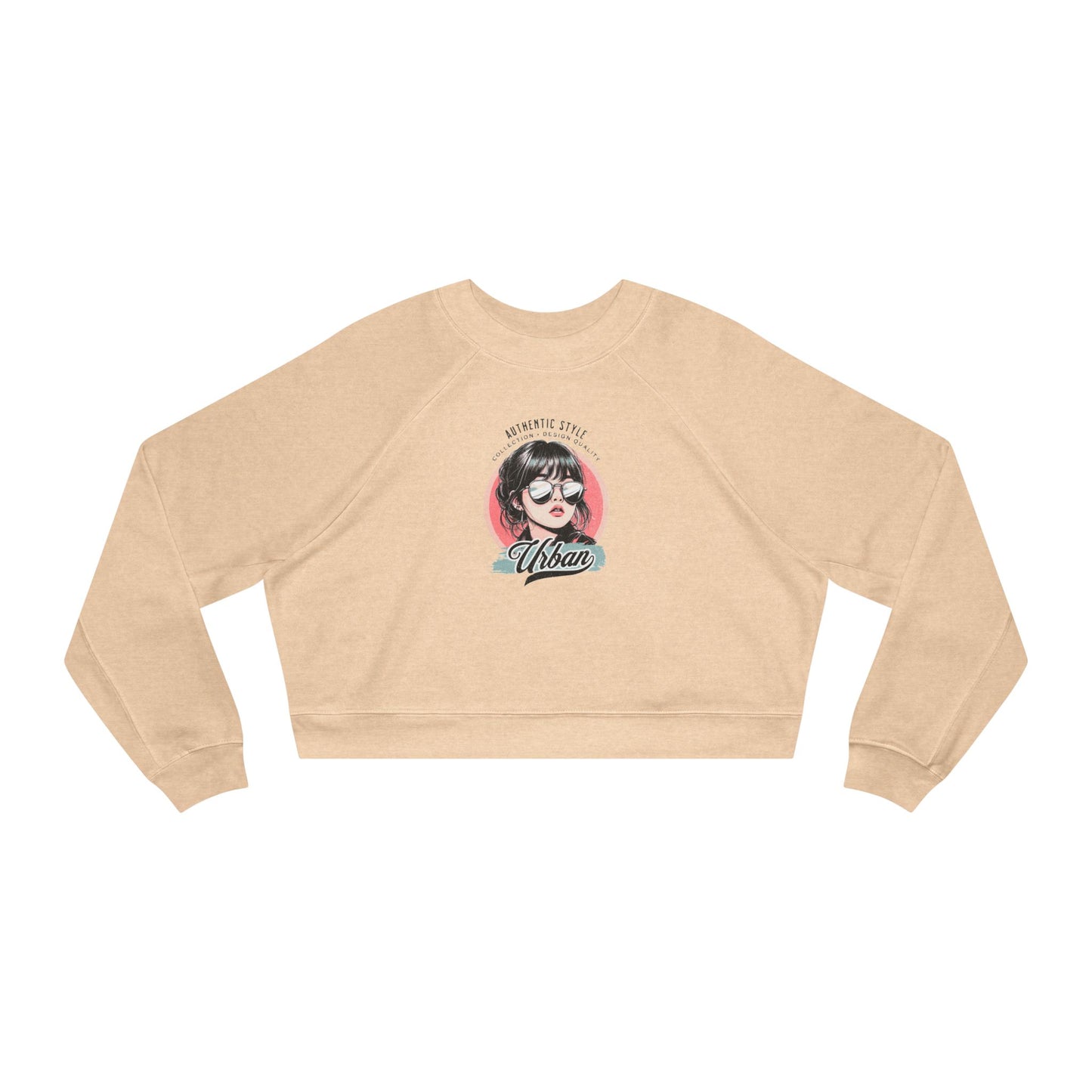 Stylish Women's Cropped Fleece Pullover, Cozy Sweatshirts, Trendy Outfits, Vintage Graphic Tops, Everyday Fashion
