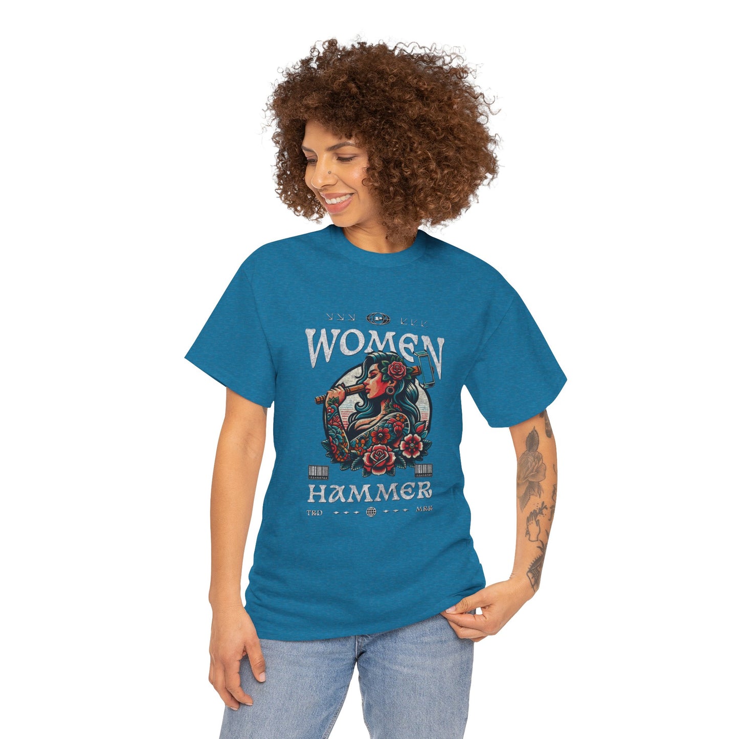 Empowered Women Graphic Tee, Heavy Cotton Tee, Feminist T-Shirt, Gift for Her, Casual Style Shirt, Art Apparel
