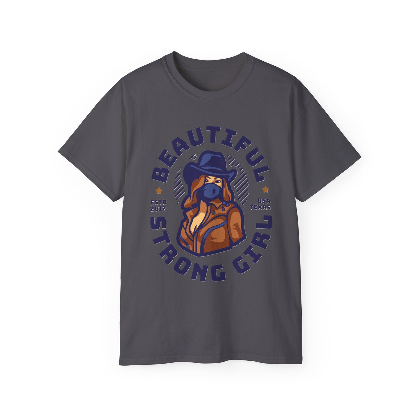 Beautiful Strong Girl Unisex Tee, Empowering T-Shirt, Motivational Gift, Casual Wear, Texas Inspired Apparel