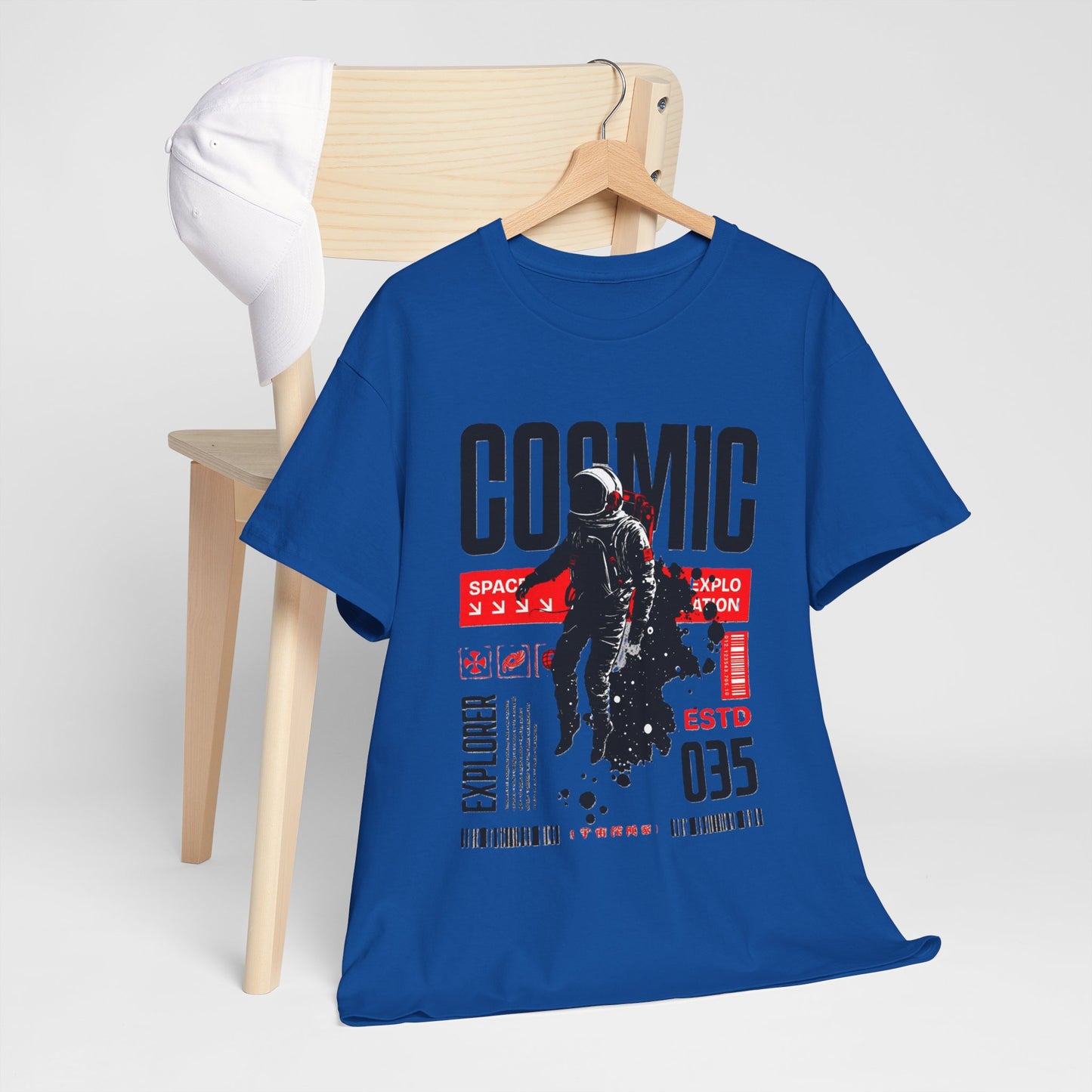 Cosmic Explorer Unisex Cotton Tee - Space, Astro Fashion, Gift for Space Lovers, Casual Wear, Vintage Style Shirt