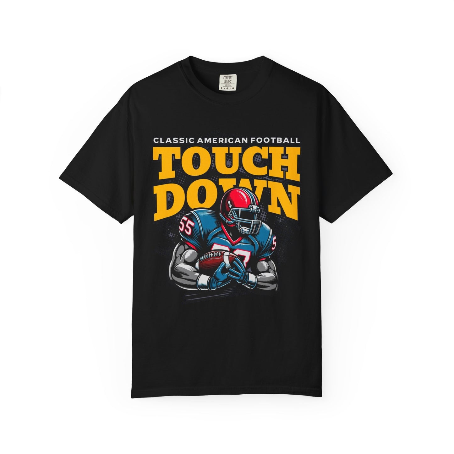 Man's Touchdown Football T-shirt, Vintage Sports Tee, Game Day Shirt, Perfect for Tailgating, Football Fan Gift, Casual Wear