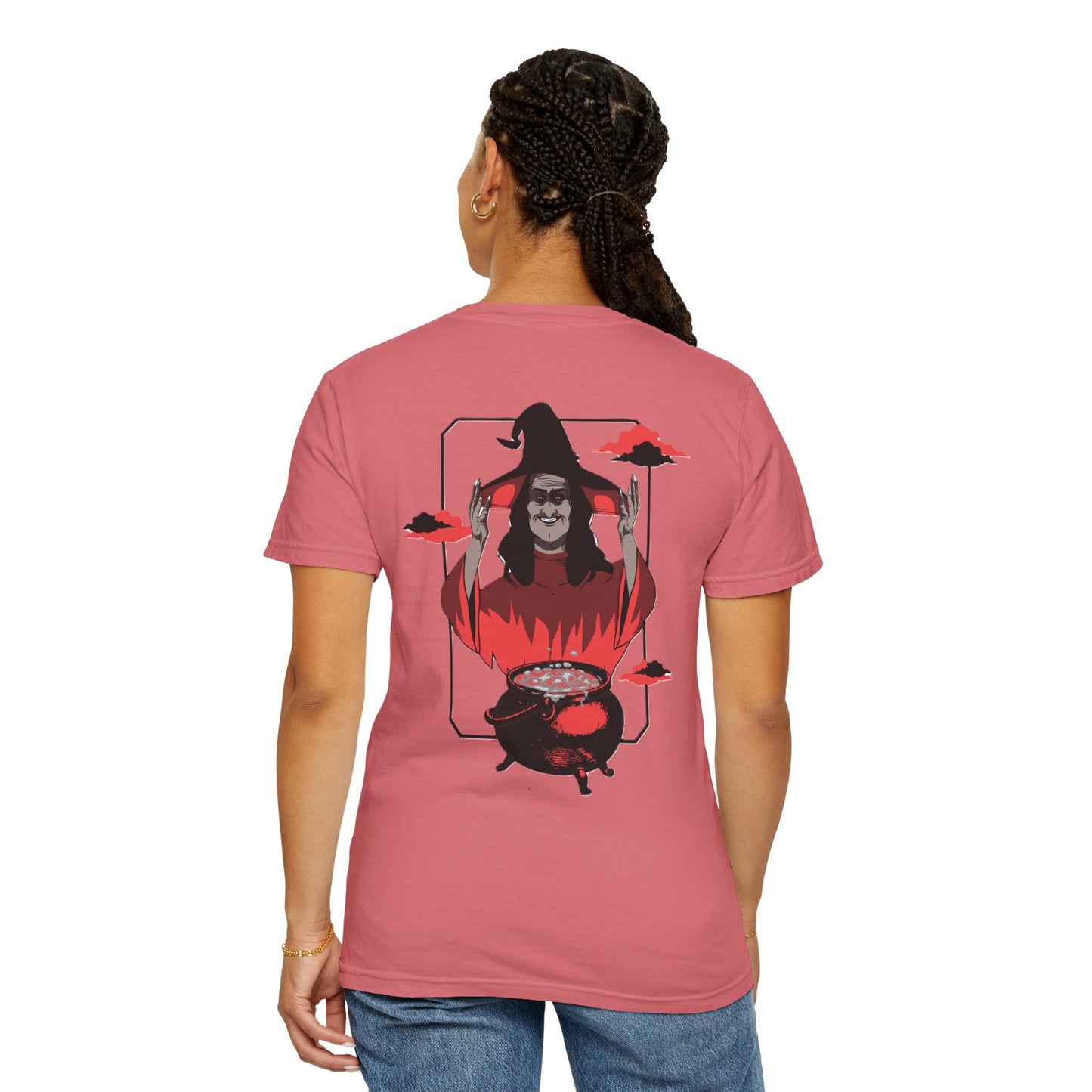 Halloween Themed Unisex T-Shirt - Spooky Graphic Tee for Halloween, Horror Fans, Gift for Witch Lovers, Casual Wear, Costume Top
