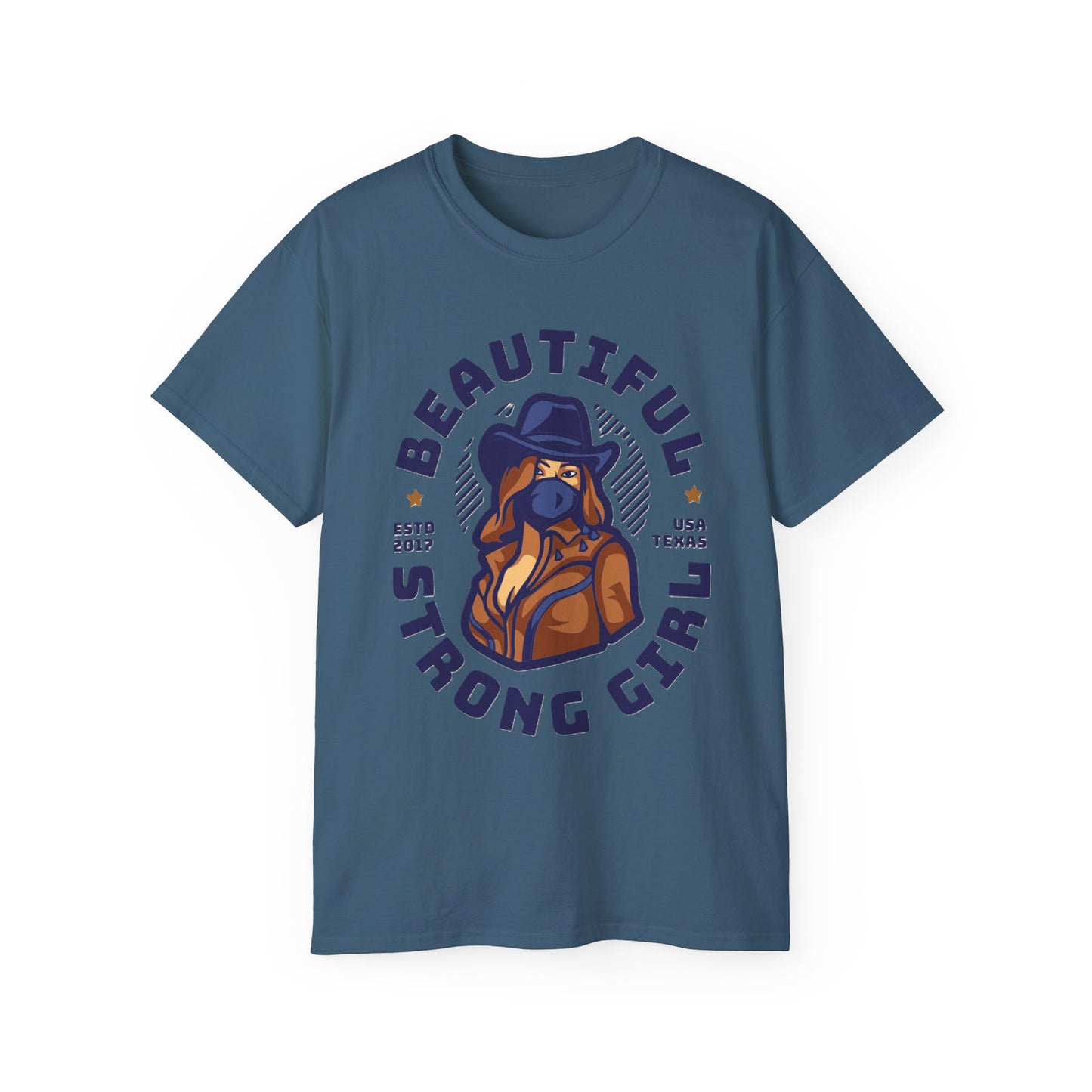 Beautiful Strong Girl Unisex Tee, Empowering T-Shirt, Motivational Gift, Casual Wear, Texas Inspired Apparel