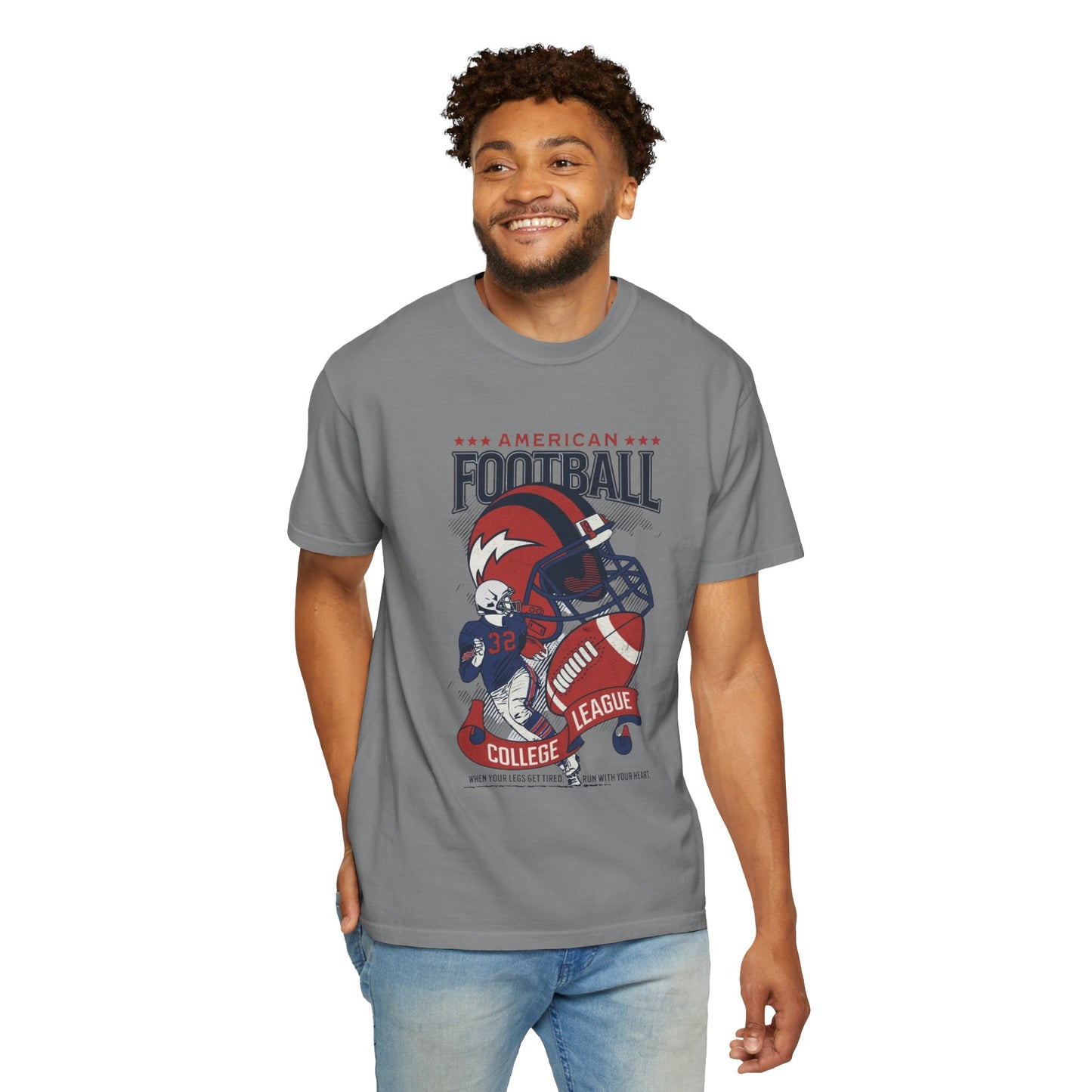 Men's College Football T-Shirts, Game Day Apparel, Sports Fan Gift, Casual Wear for Football Lovers