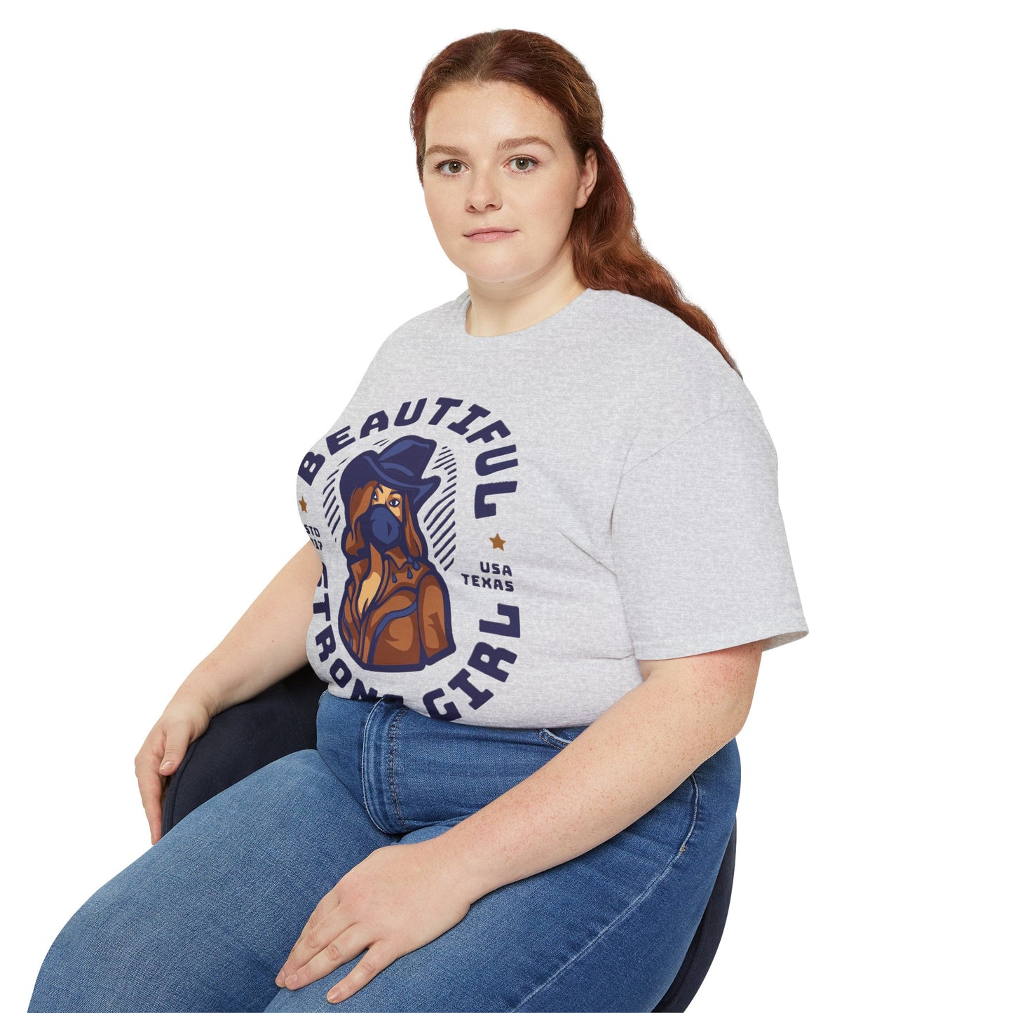 Beautiful Strong Girl Unisex Tee, Empowering T-Shirt, Motivational Gift, Casual Wear, Texas Inspired Apparel