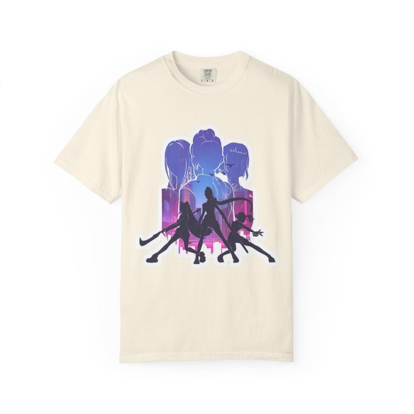 Vibrant Graphic Tee - Women's Garment-Dyed T-shirt, Casual Wear, Gift for Him or Her, Summer Outfit, Festival Fashion