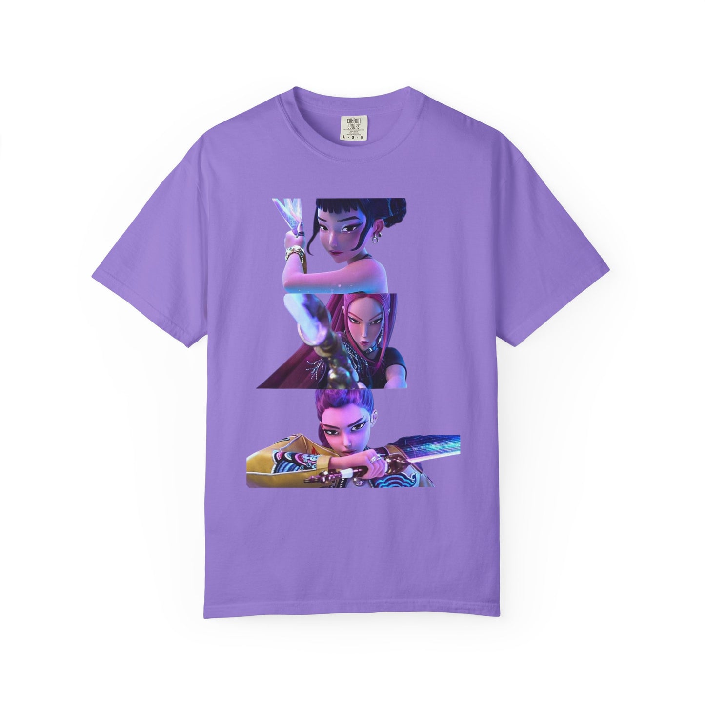 Vibrant Character Graphic Tee - Women'sRetro Anime Shirt, Ideal for Casual Wear, Gifts, Halloween, Comic Con, Streetwear