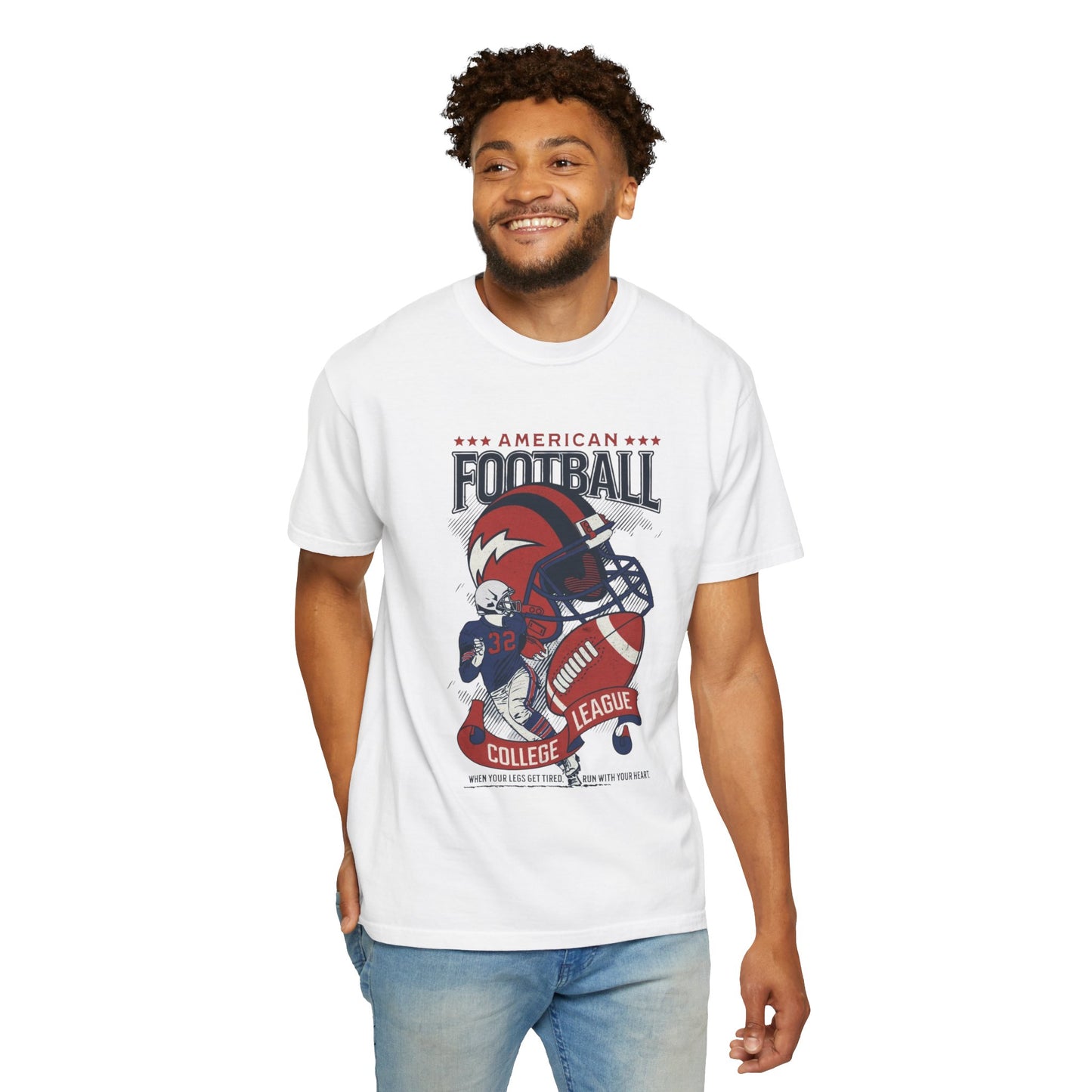 Men's College Football T-Shirts, Game Day Apparel, Sports Fan Gift, Casual Wear for Football Lovers