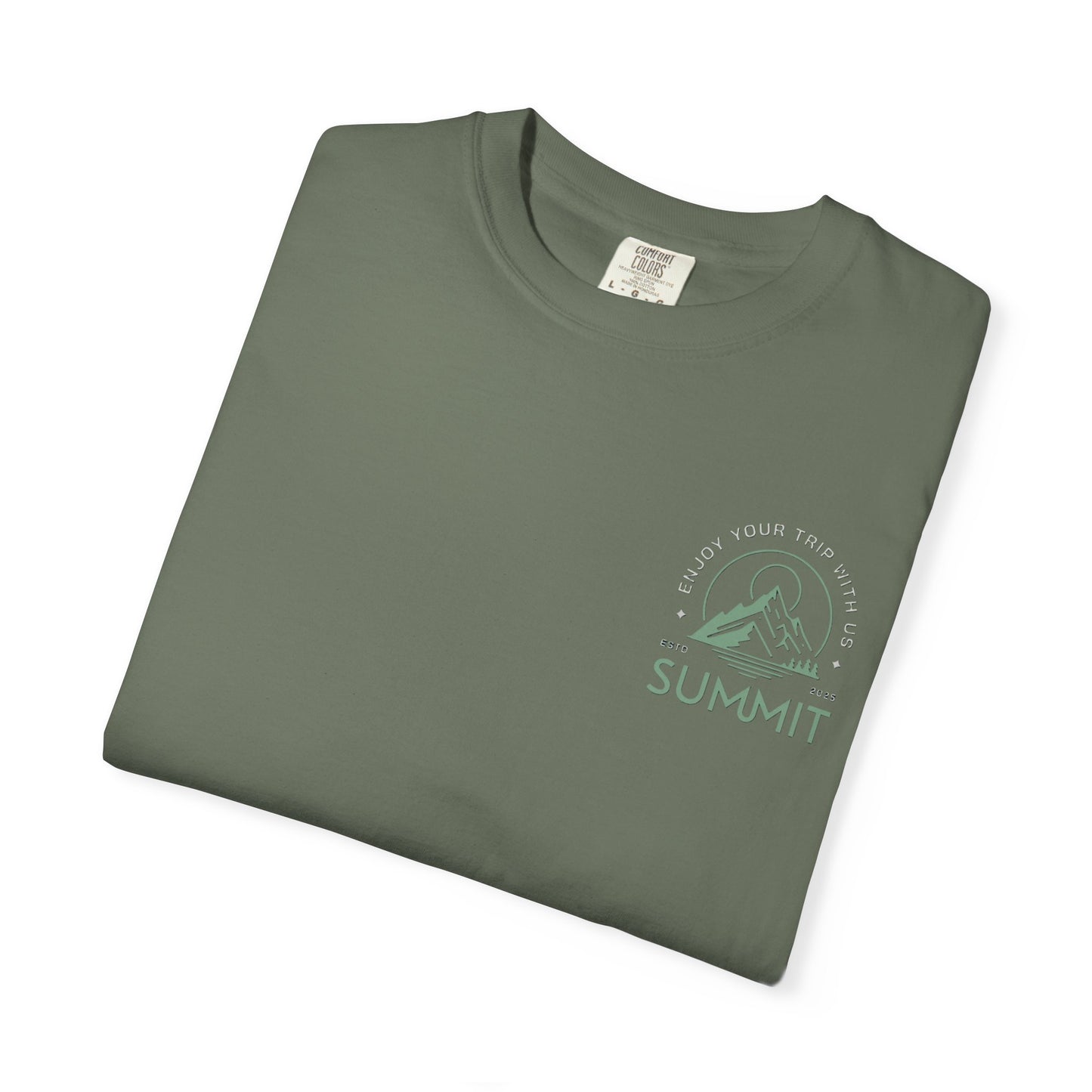 Summit Adventure Man's Garment-Dyed T-shirt | Nature Lover Tee | Hiking Shirt | Outdoor Apparel | Perfect Gift for Explorers