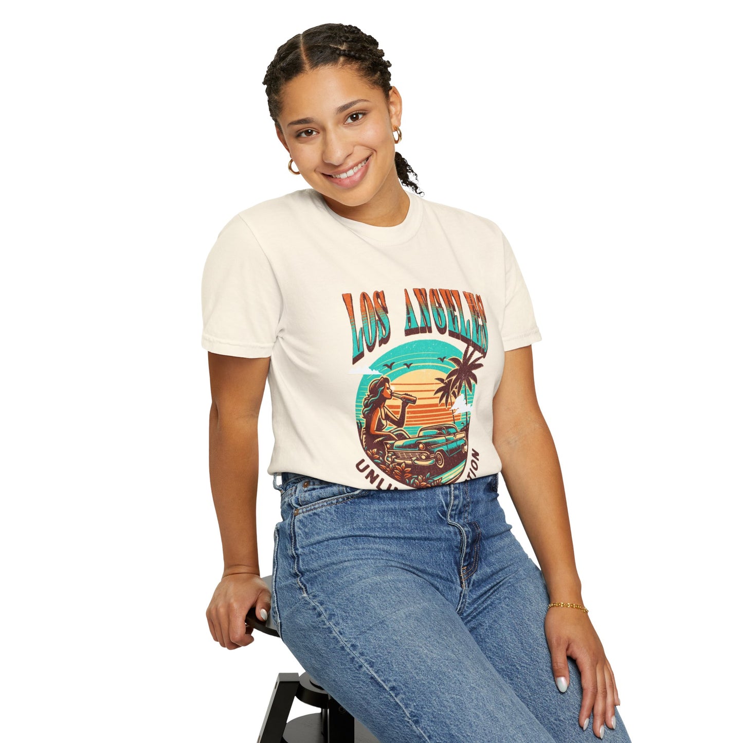 Los Angeles Vacation T-shirt , Summer Wear, Retro Graphic Tee, Travel Souvenir, Casual Outing Top