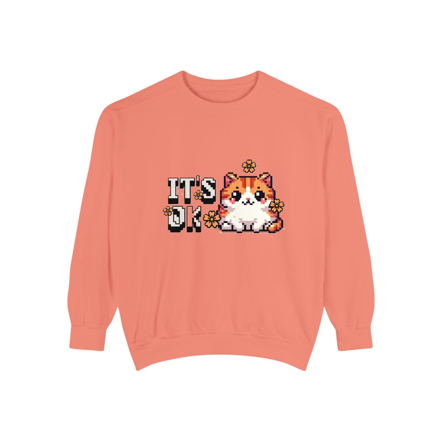Cute Cat Sweatshirt - Cozy Unisex Apparel for Cat Lovers, Perfect Gift for Birthdays, Casual Days, or Self-Care