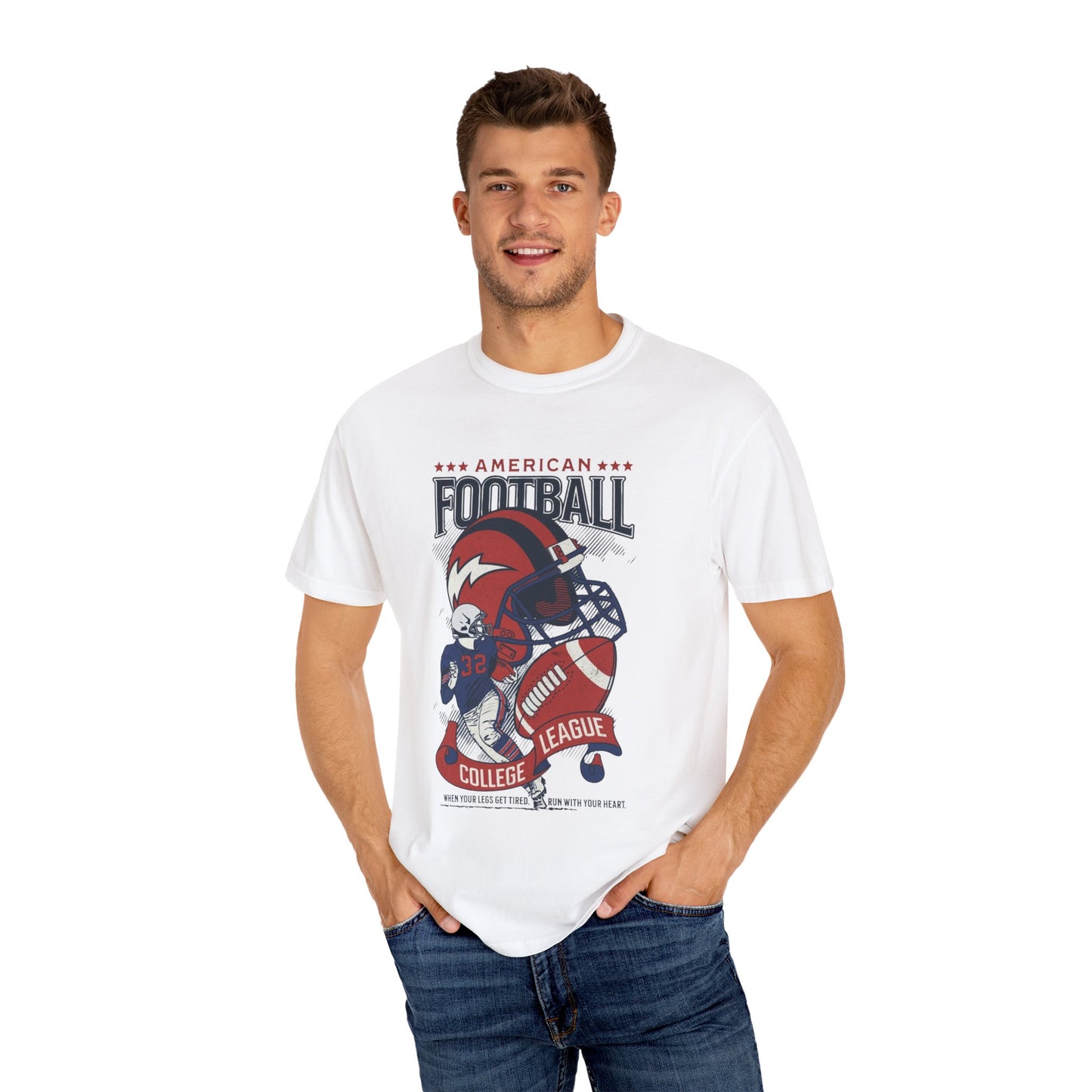 Men's College Football T-Shirts, Game Day Apparel, Sports Fan Gift, Casual Wear for Football Lovers
