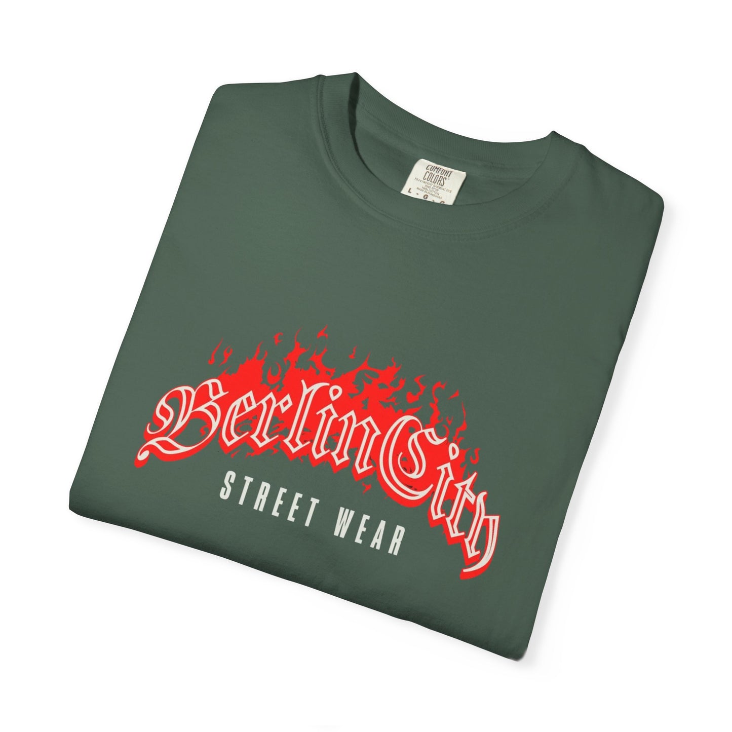 Berlin City Street Wear Unisex Garment-Dyed T-shirt, Casual Tee, Streetwear Fashion, Urban Style, Gift for Trendsetters, Summer Apparel