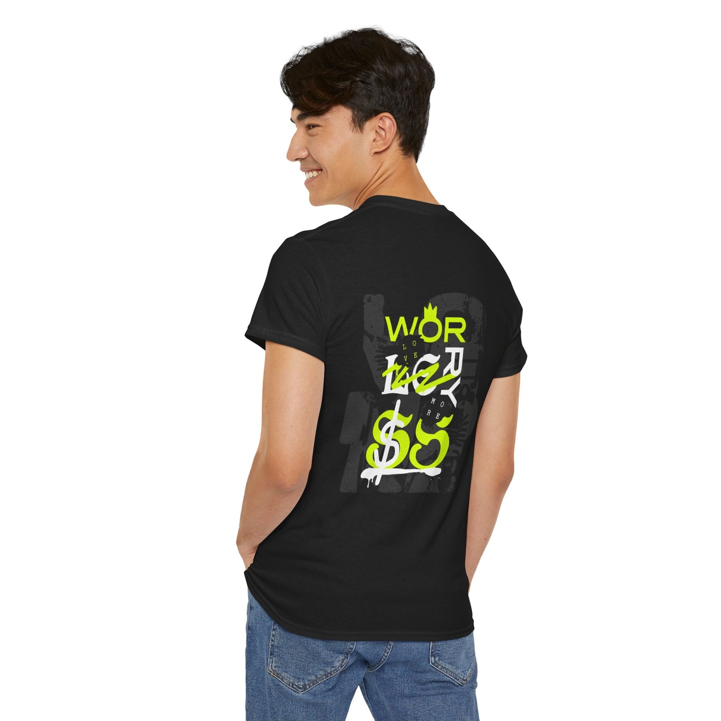 Trendy men's Heavy Cotton Tee with Unique Graphic Design, Casual Wear, Street Style, Gift for Friends, Everyday Comfort