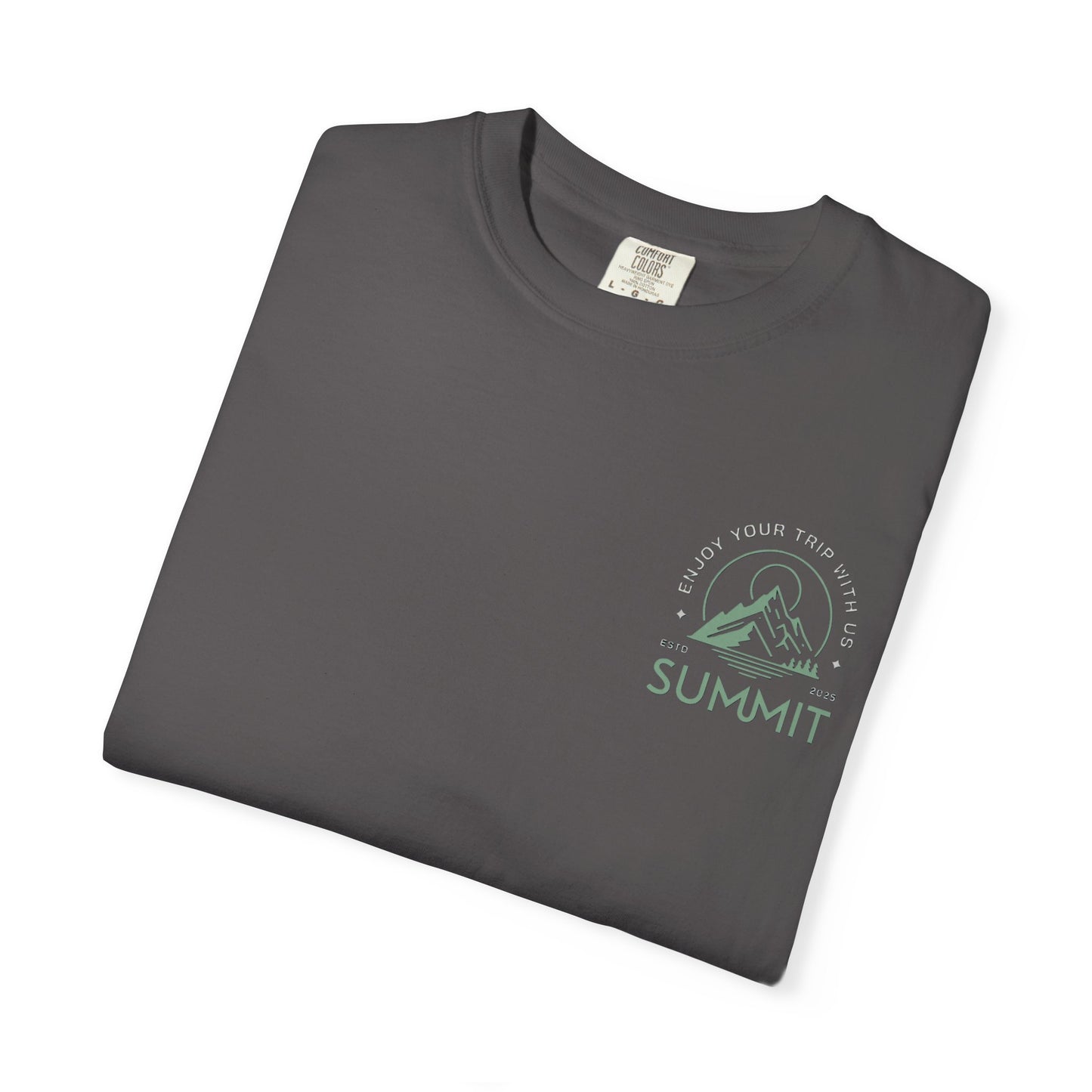 Summit Adventure Man's Garment-Dyed T-shirt | Nature Lover Tee | Hiking Shirt | Outdoor Apparel | Perfect Gift for Explorers