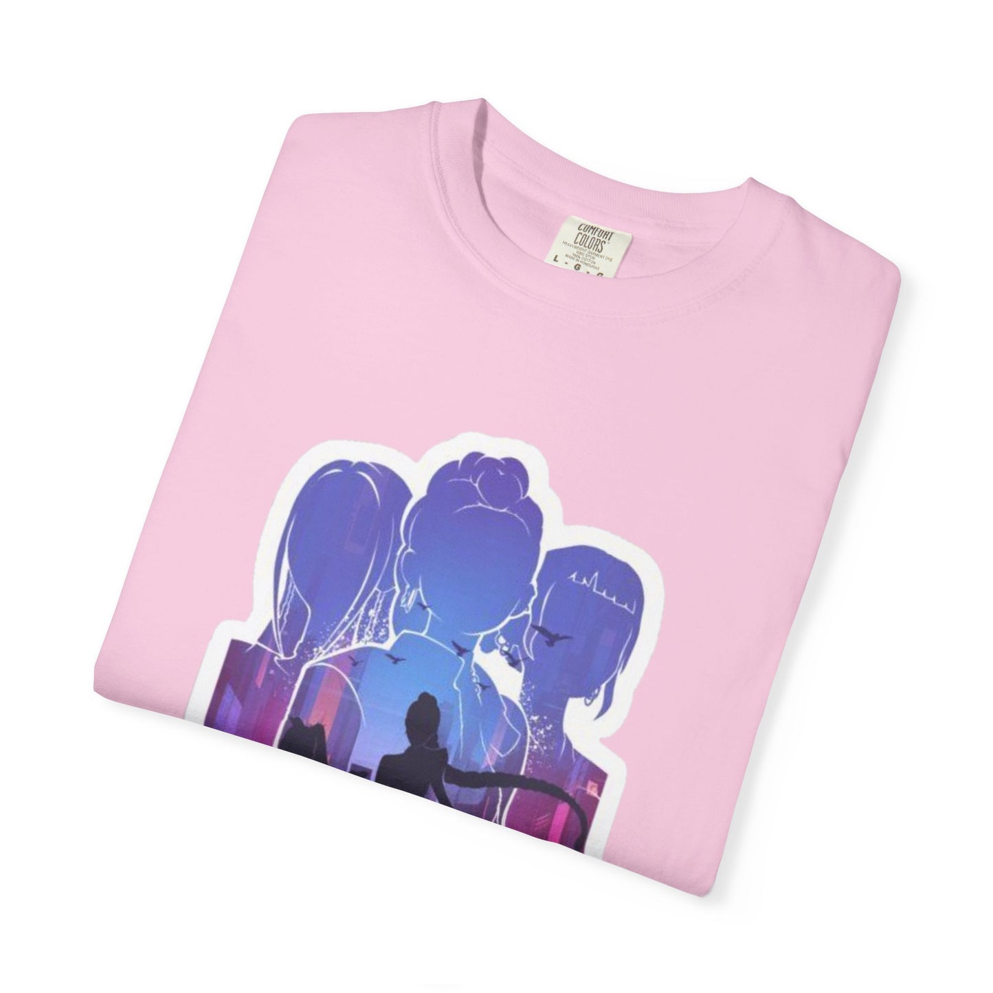 Vibrant Graphic Tee - Women's Garment-Dyed T-shirt, Casual Wear, Gift for Him or Her, Summer Outfit, Festival Fashion