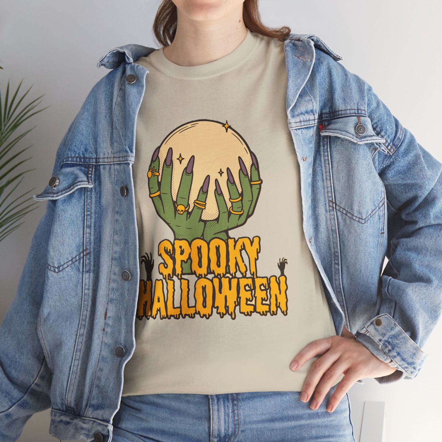 Spooky Halloween Tee, Halloween Apparel, Fall Fashion, Trick or Treat woman Shirt, Casual Halloween Outfit