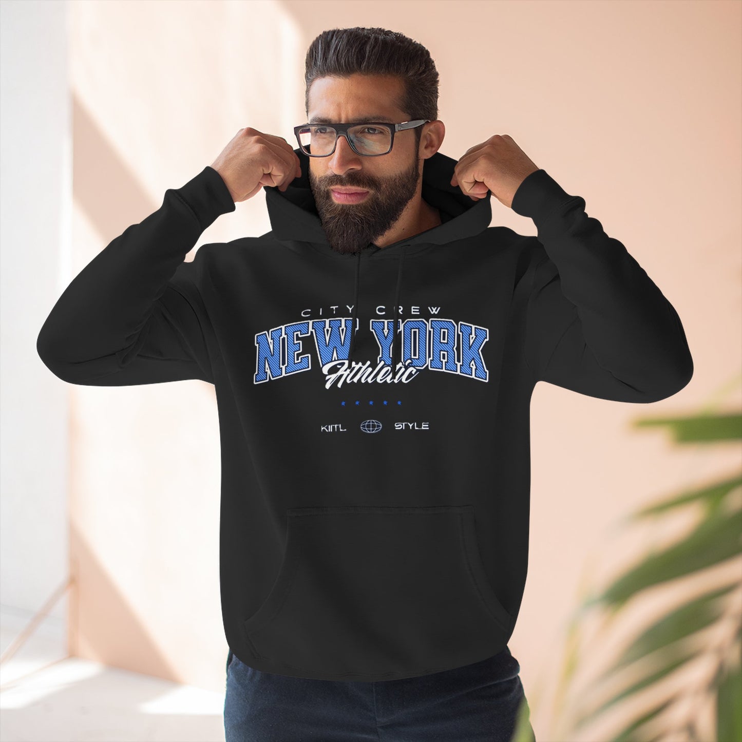 New York Athletic Fleece Hoodie, Cozy Sweatshirt, Urban Fashion, Winter Wardrobe Essential, Gift for City Lovers, Casual Wear
