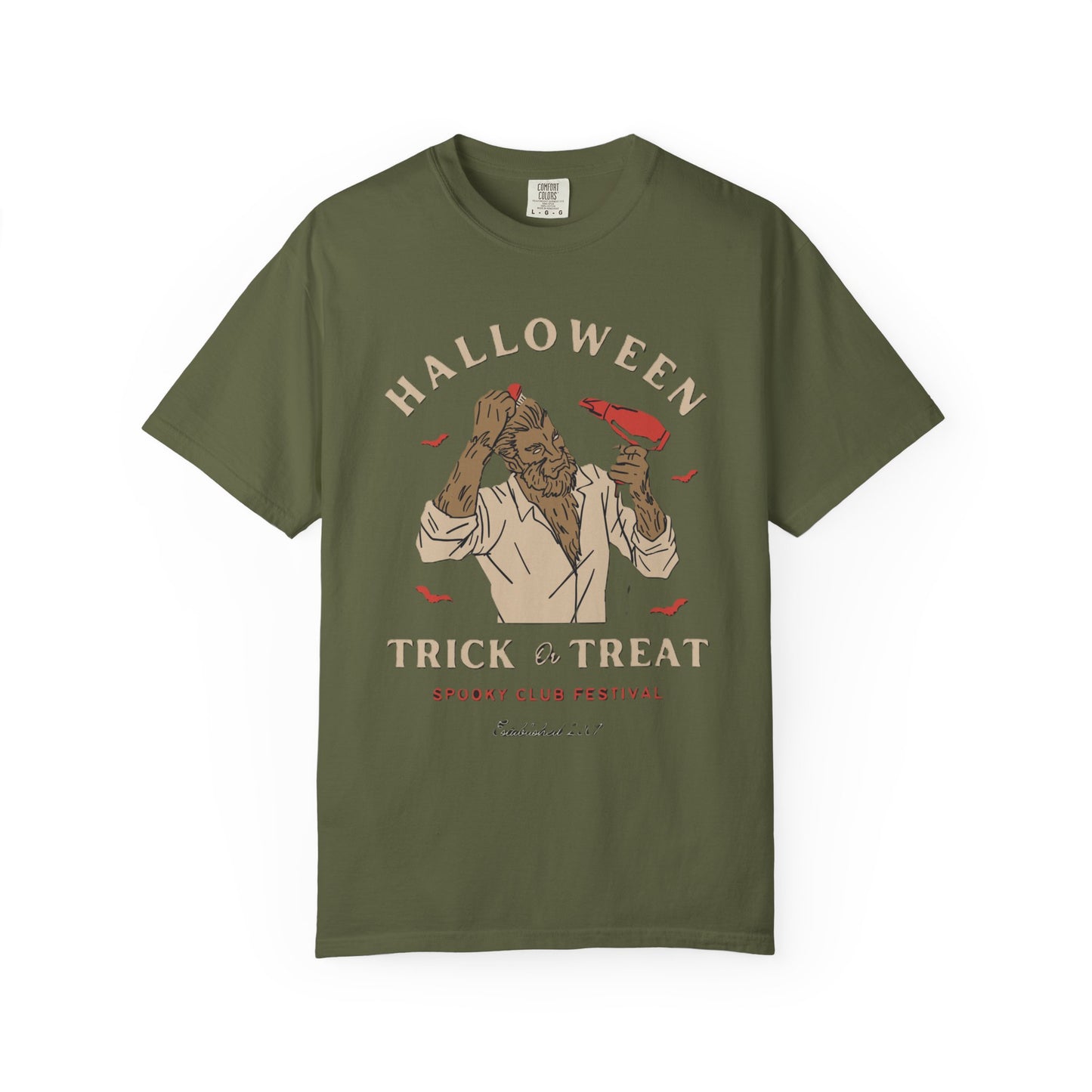 Halloween Trick or Treat Men T-Shirt, Spooky Shirt, Autumn Apparel, Fall Fashion, Halloween Costume, Trick or Treat Tee