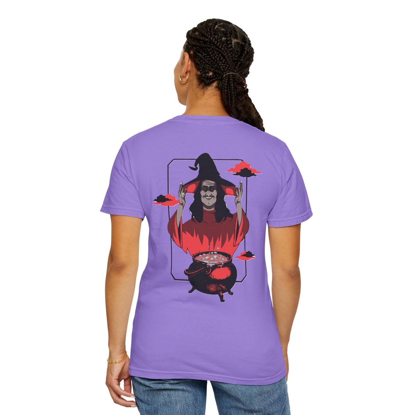 Halloween Themed Unisex T-Shirt - Spooky Graphic Tee for Halloween, Horror Fans, Gift for Witch Lovers, Casual Wear, Costume Top