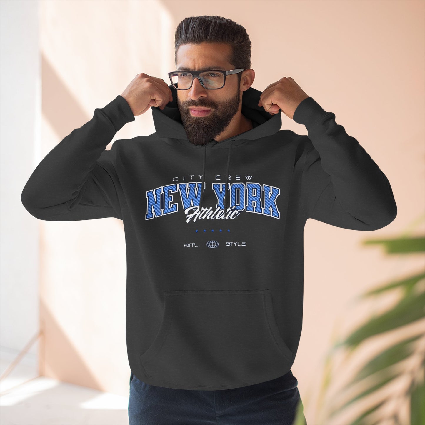 New York Athletic Fleece Hoodie, Cozy Sweatshirt, Urban Fashion, Winter Wardrobe Essential, Gift for City Lovers, Casual Wear
