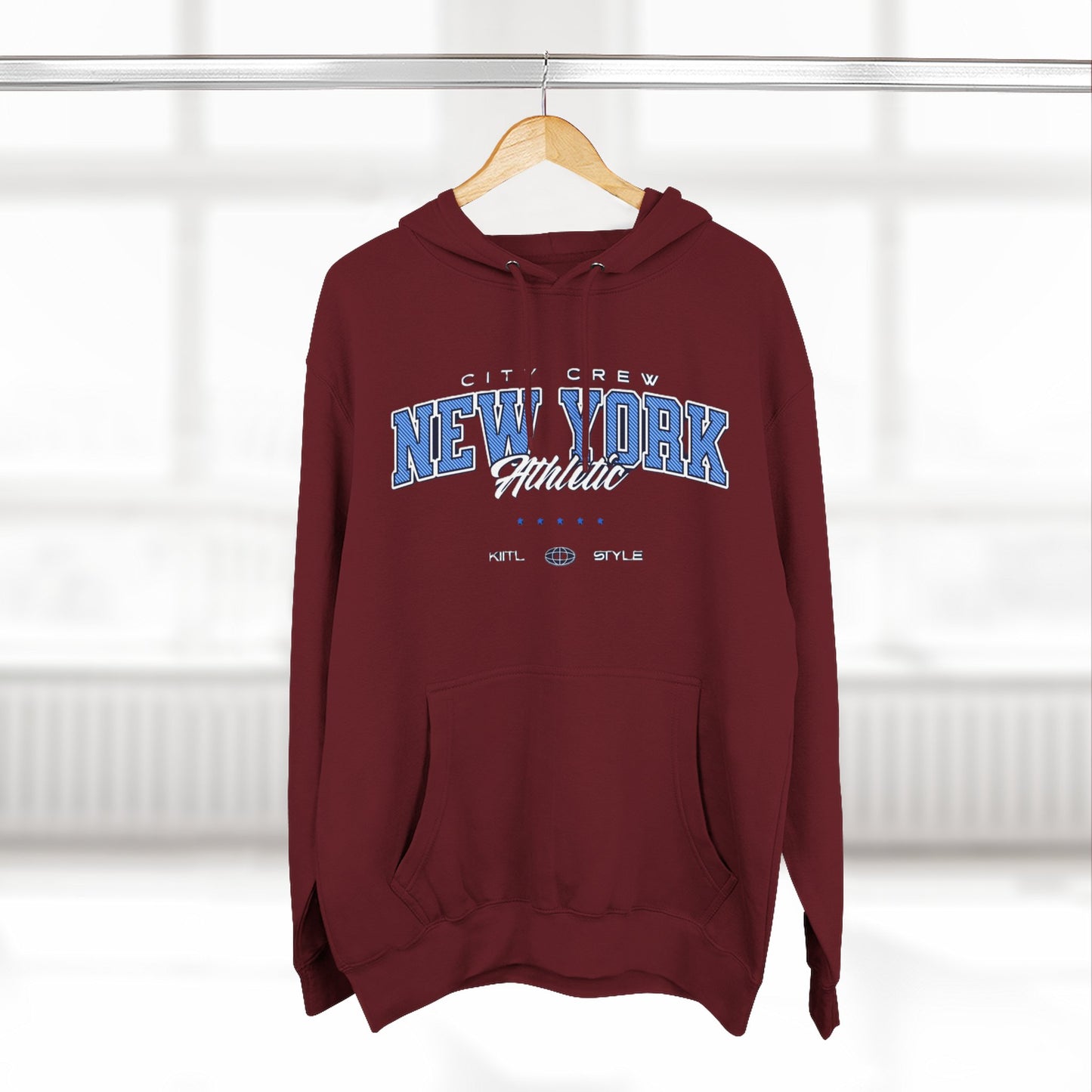 New York Athletic Fleece Hoodie, Cozy Sweatshirt, Urban Fashion, Winter Wardrobe Essential, Gift for City Lovers, Casual Wear