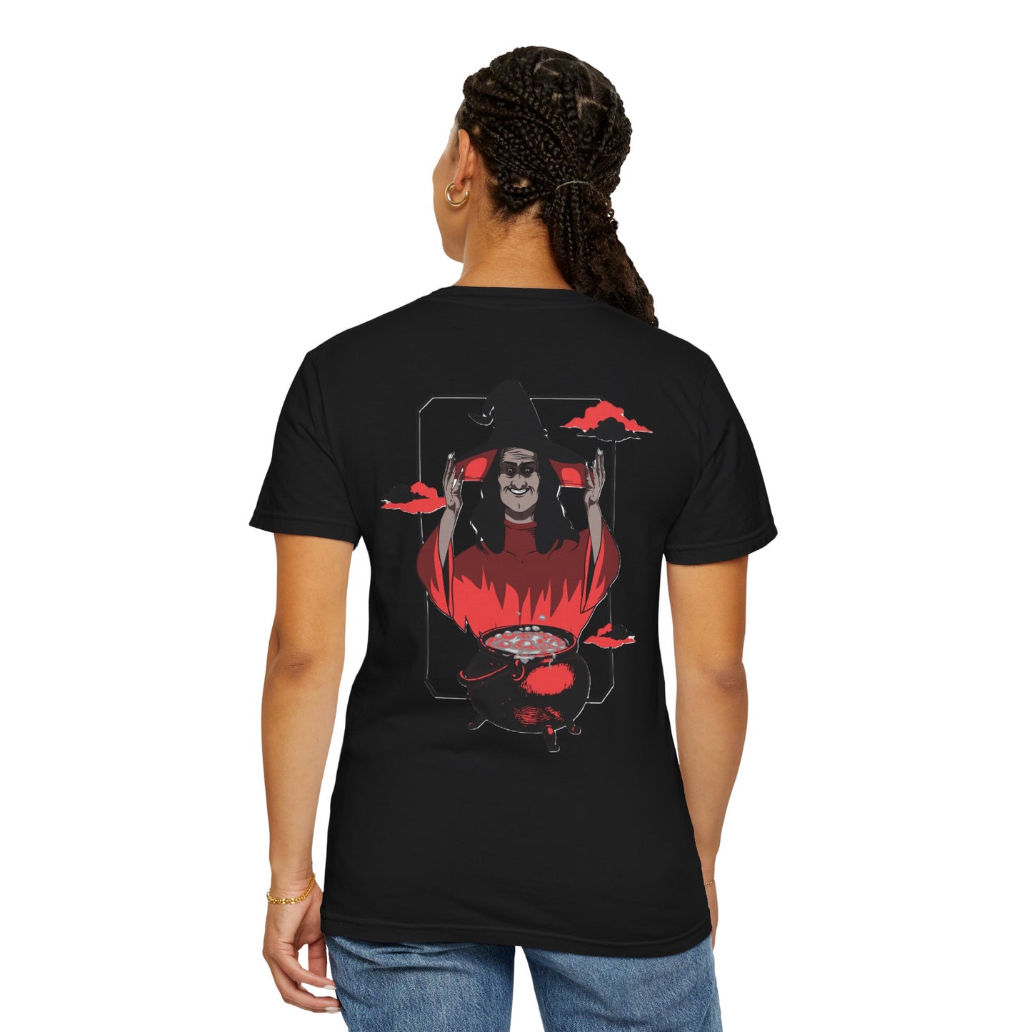 Halloween Themed Unisex T-Shirt - Spooky Graphic Tee for Halloween, Horror Fans, Gift for Witch Lovers, Casual Wear, Costume Top