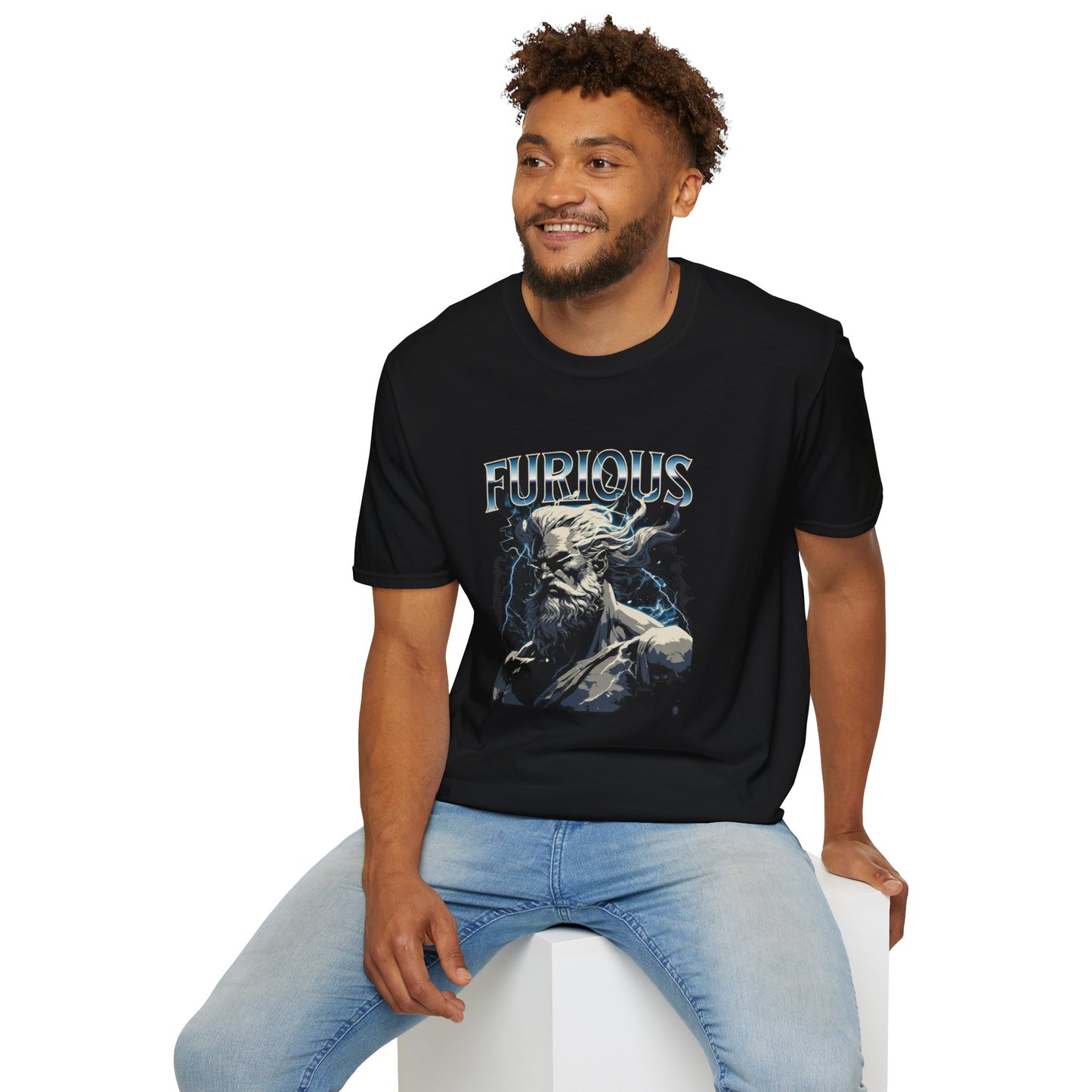 Furious Mythical T-Shirt, Graphic Tee, Gift for Artists, Casual Wear, Everyday Shirt, Unique Gift Idea