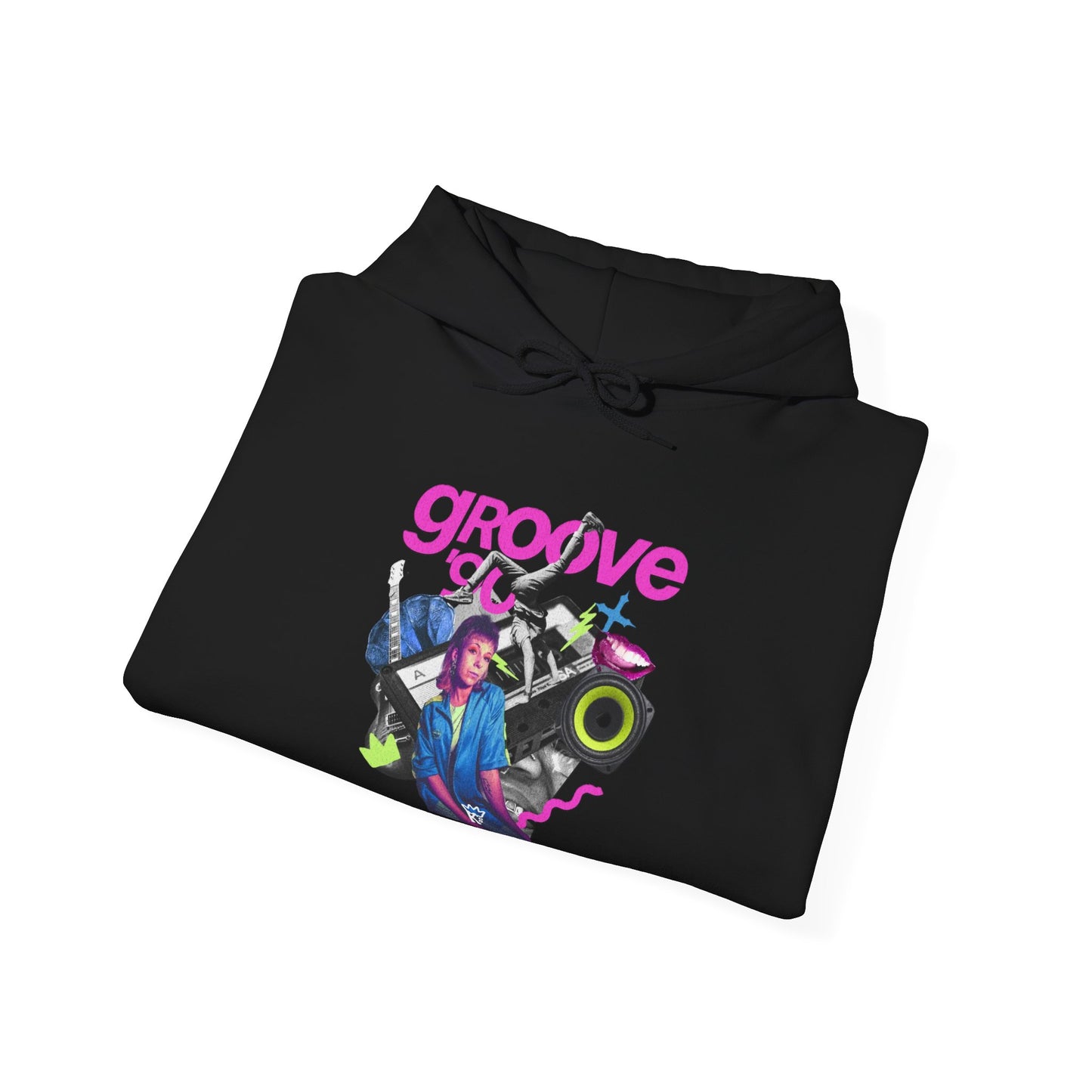 Retro Groove Hooded Sweatshirt, Music Sweatshirt, Festival Hoodie, Unisex Sweatshirt, Chill Vibes Hoodie, Gift for Music Lovers