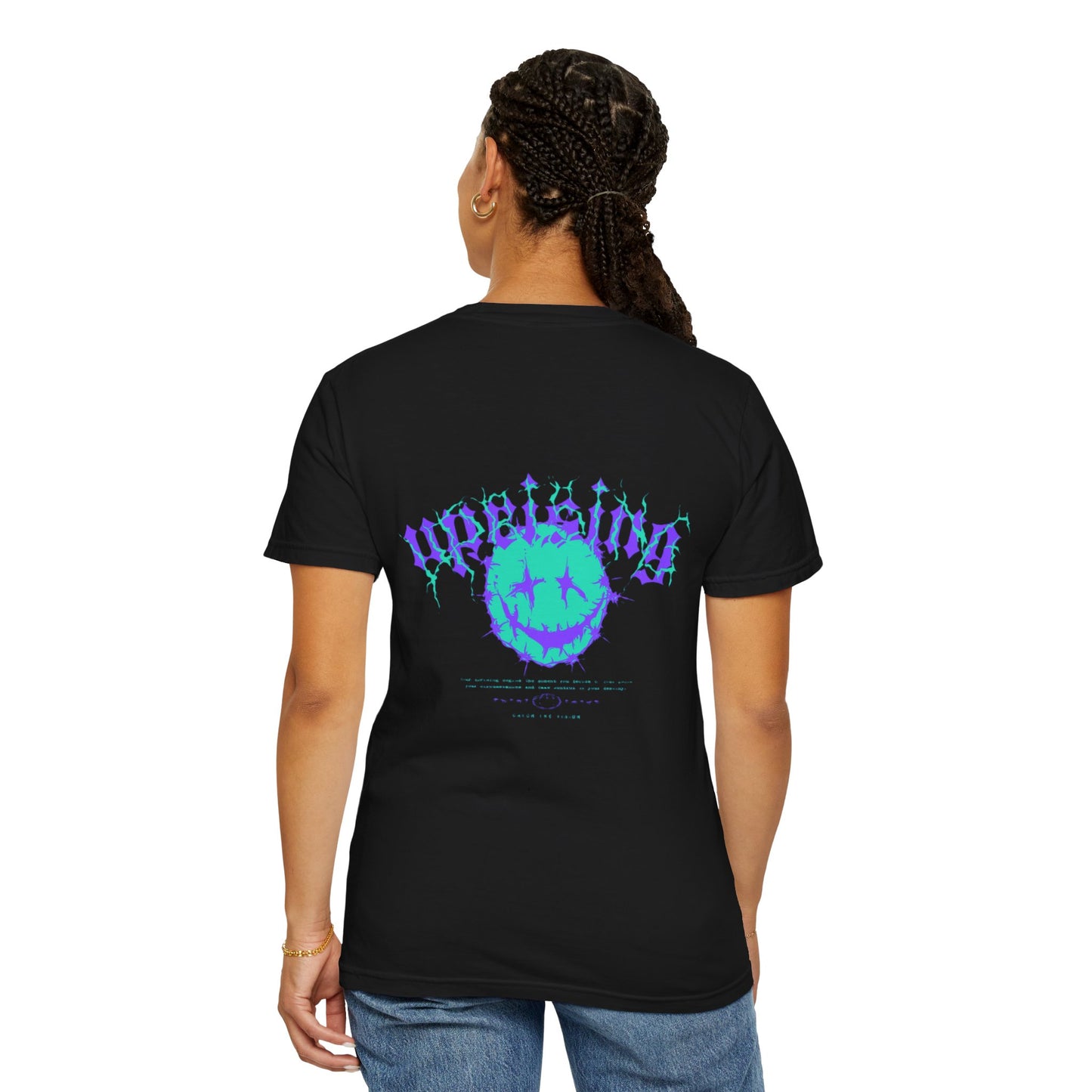 Unisex Garment-Dyed T-Shirt with 'Upside' Graphic, Casual Tee, Statement Shirt, Gift for Friends, Urban Style Apparel