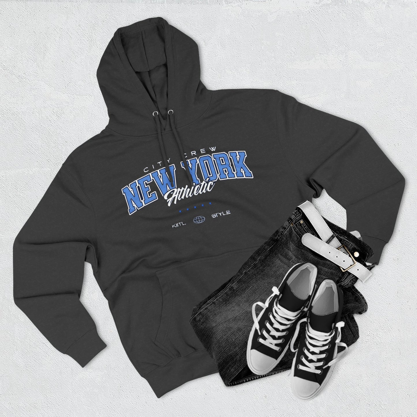 New York Athletic Fleece Hoodie, Cozy Sweatshirt, Urban Fashion, Winter Wardrobe Essential, Gift for City Lovers, Casual Wear