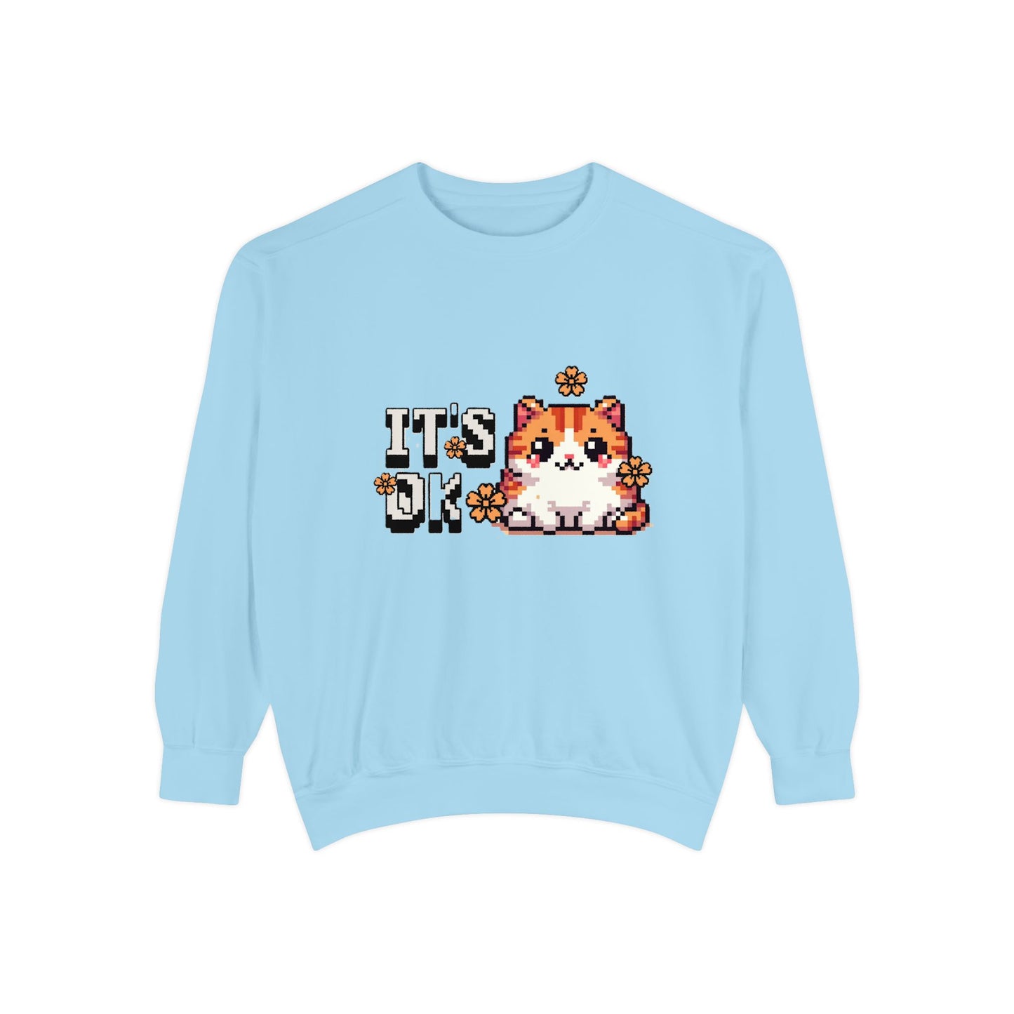Cute Cat Sweatshirt - Cozy Unisex Apparel for Cat Lovers, Perfect Gift for Birthdays, Casual Days, or Self-Care