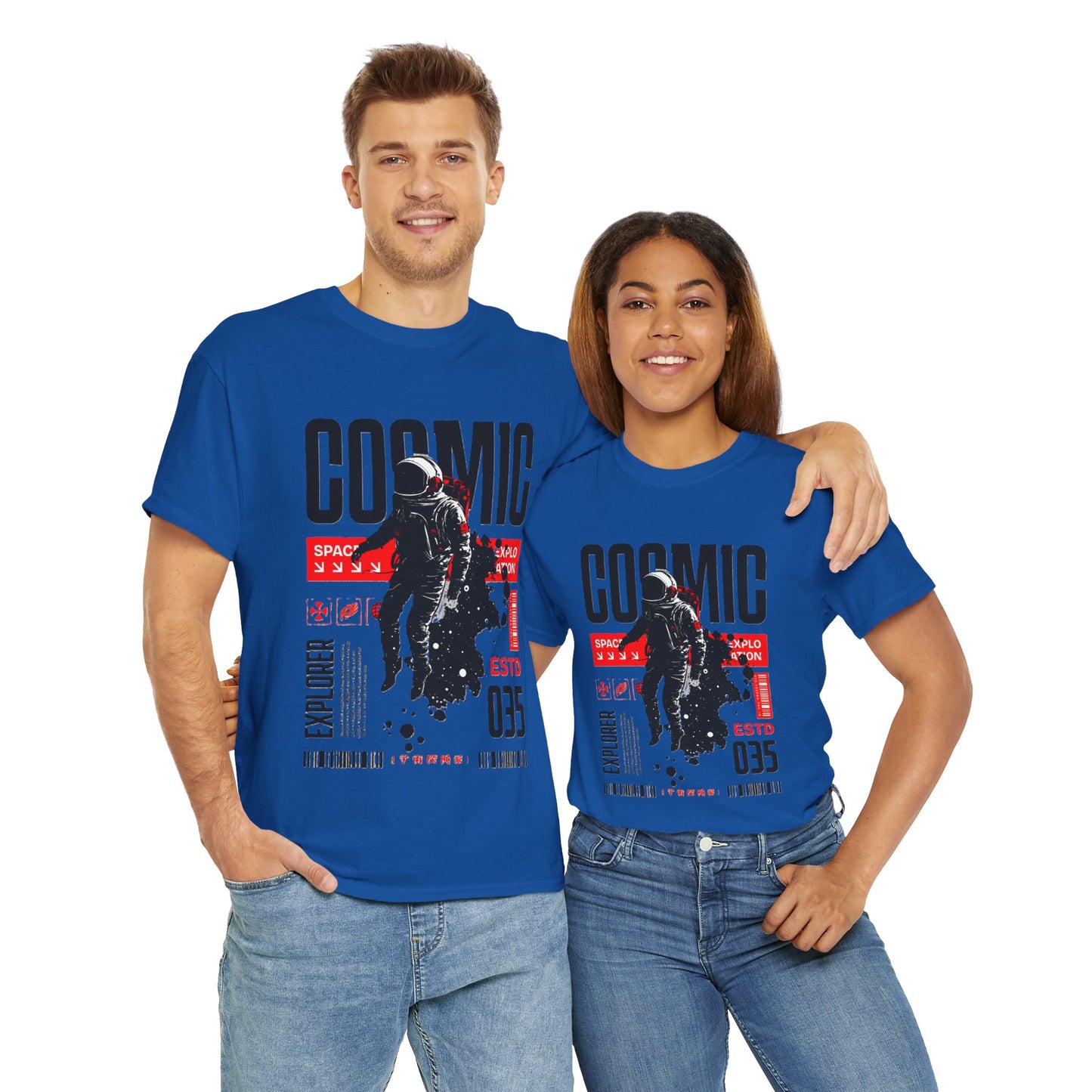 Cosmic Explorer Unisex Cotton Tee - Space, Astro Fashion, Gift for Space Lovers, Casual Wear, Vintage Style Shirt