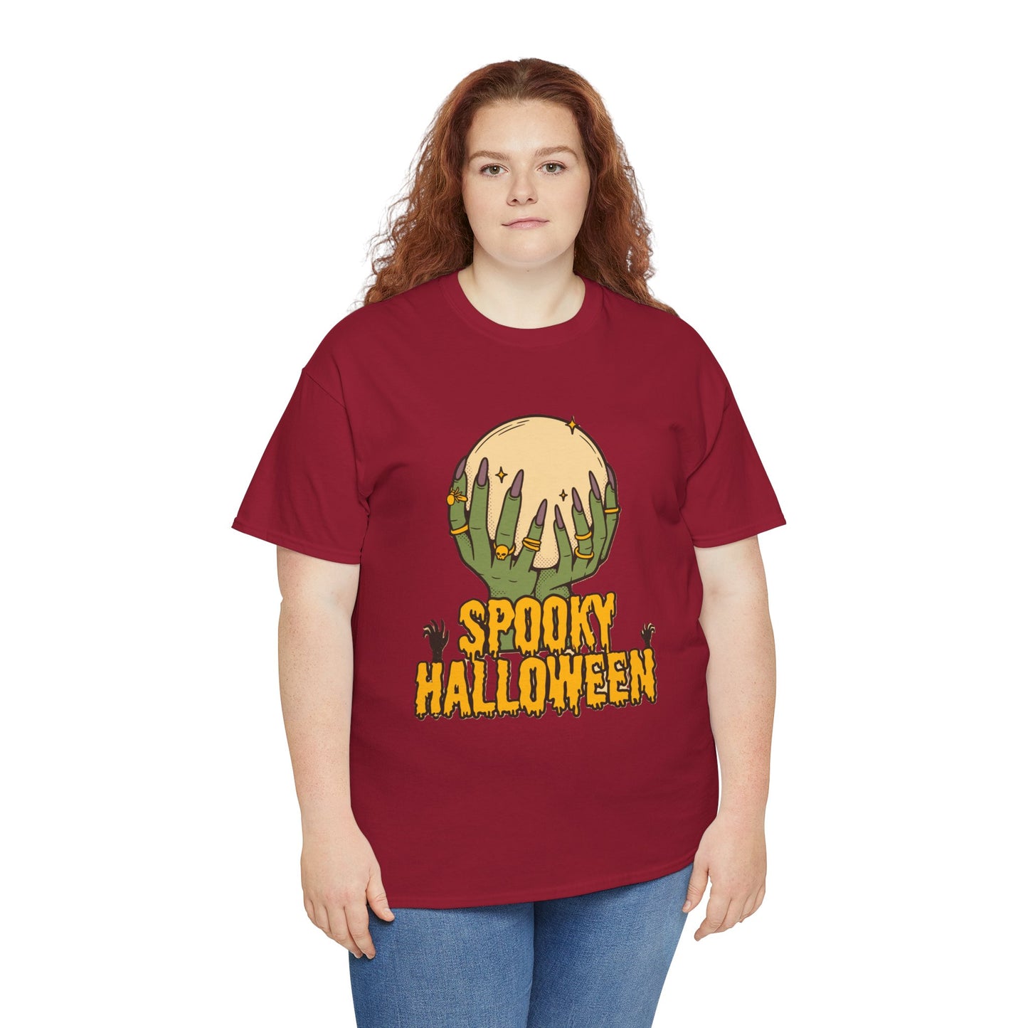 Spooky Halloween Tee, Halloween Apparel, Fall Fashion, Trick or Treat woman Shirt, Casual Halloween Outfit
