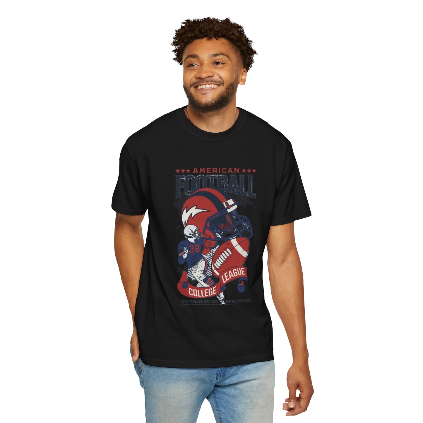 Men's College Football T-Shirts, Game Day Apparel, Sports Fan Gift, Casual Wear for Football Lovers