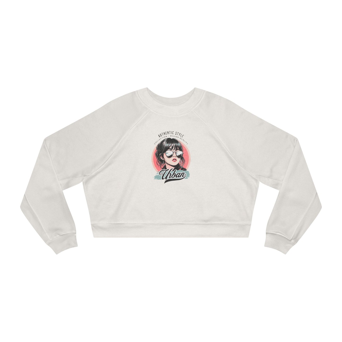 Stylish Women's Cropped Fleece Pullover, Cozy Sweatshirts, Trendy Outfits, Vintage Graphic Tops, Everyday Fashion